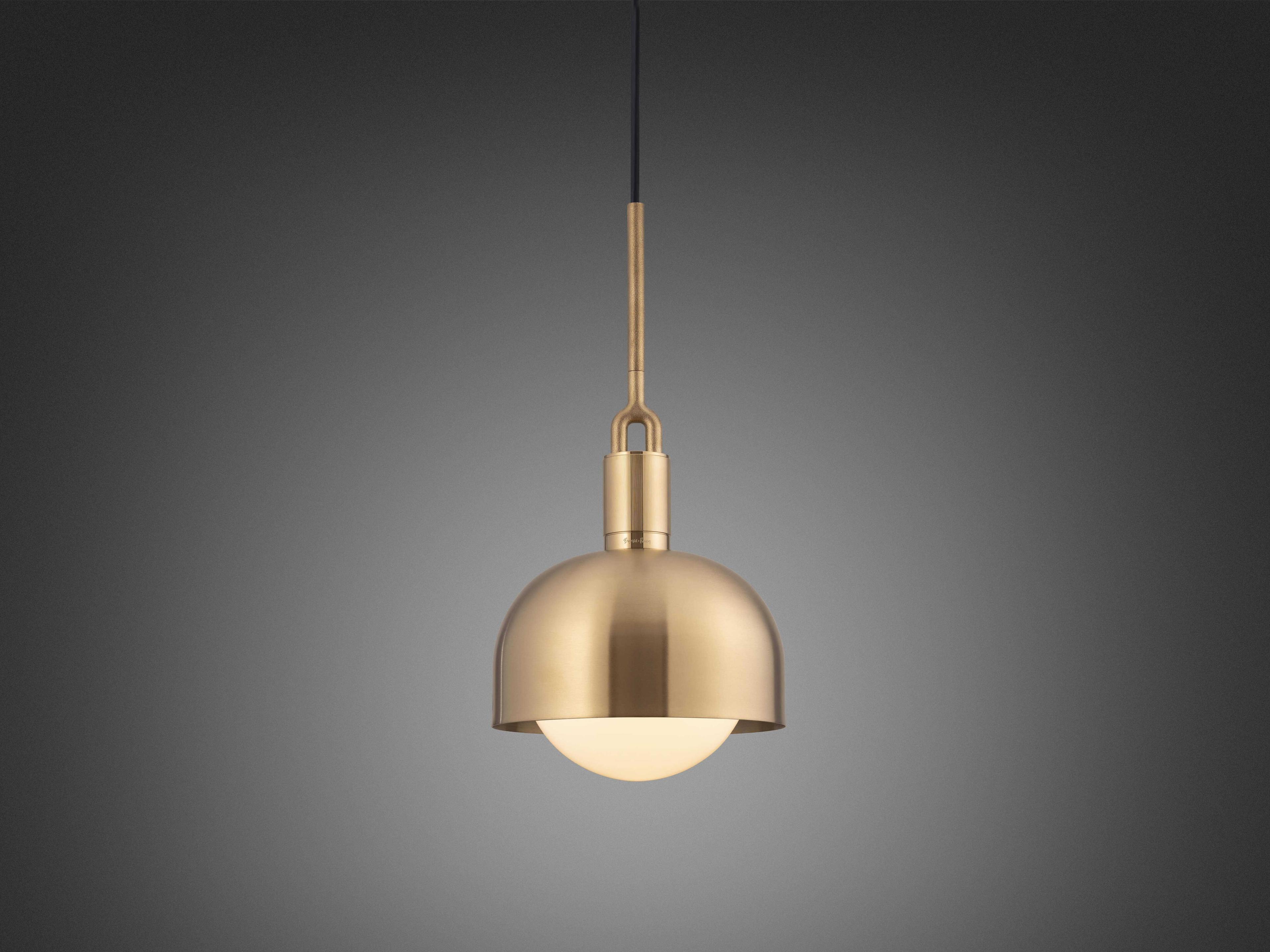 Buster + Punch Forked 1-Light Brass Mini Pendant