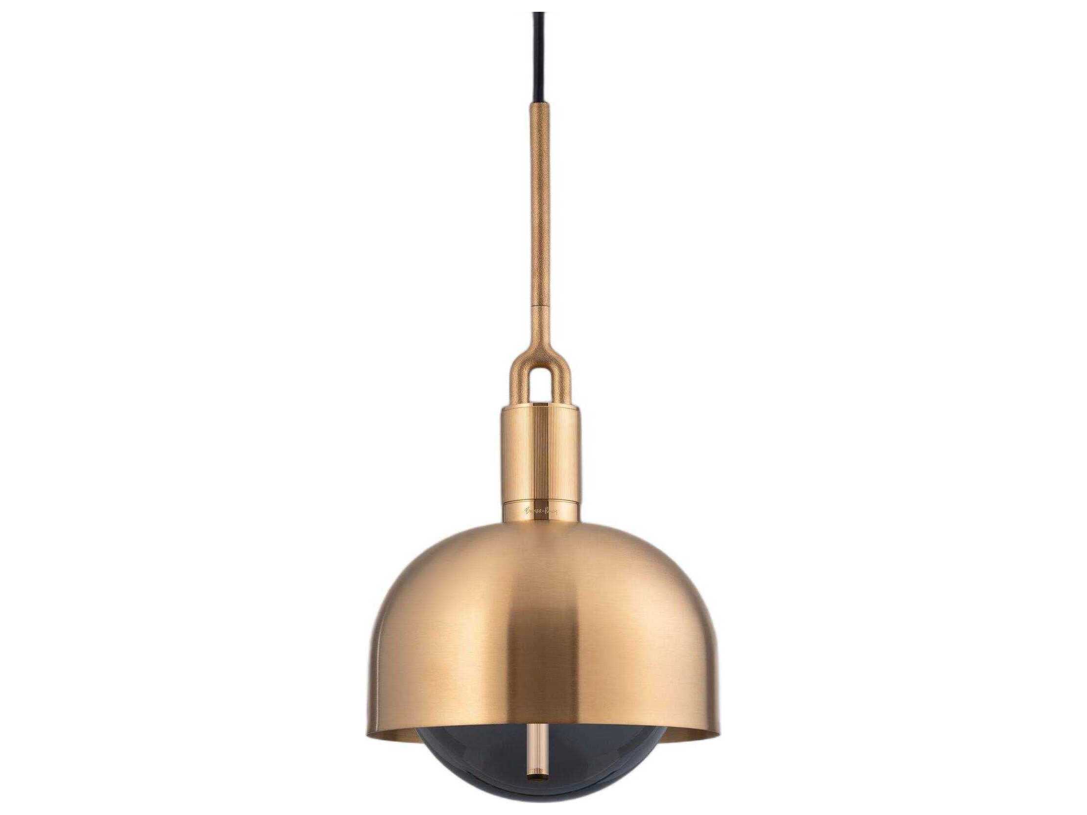 Buster + Punch Forked 1-Light Brass Mini Pendant