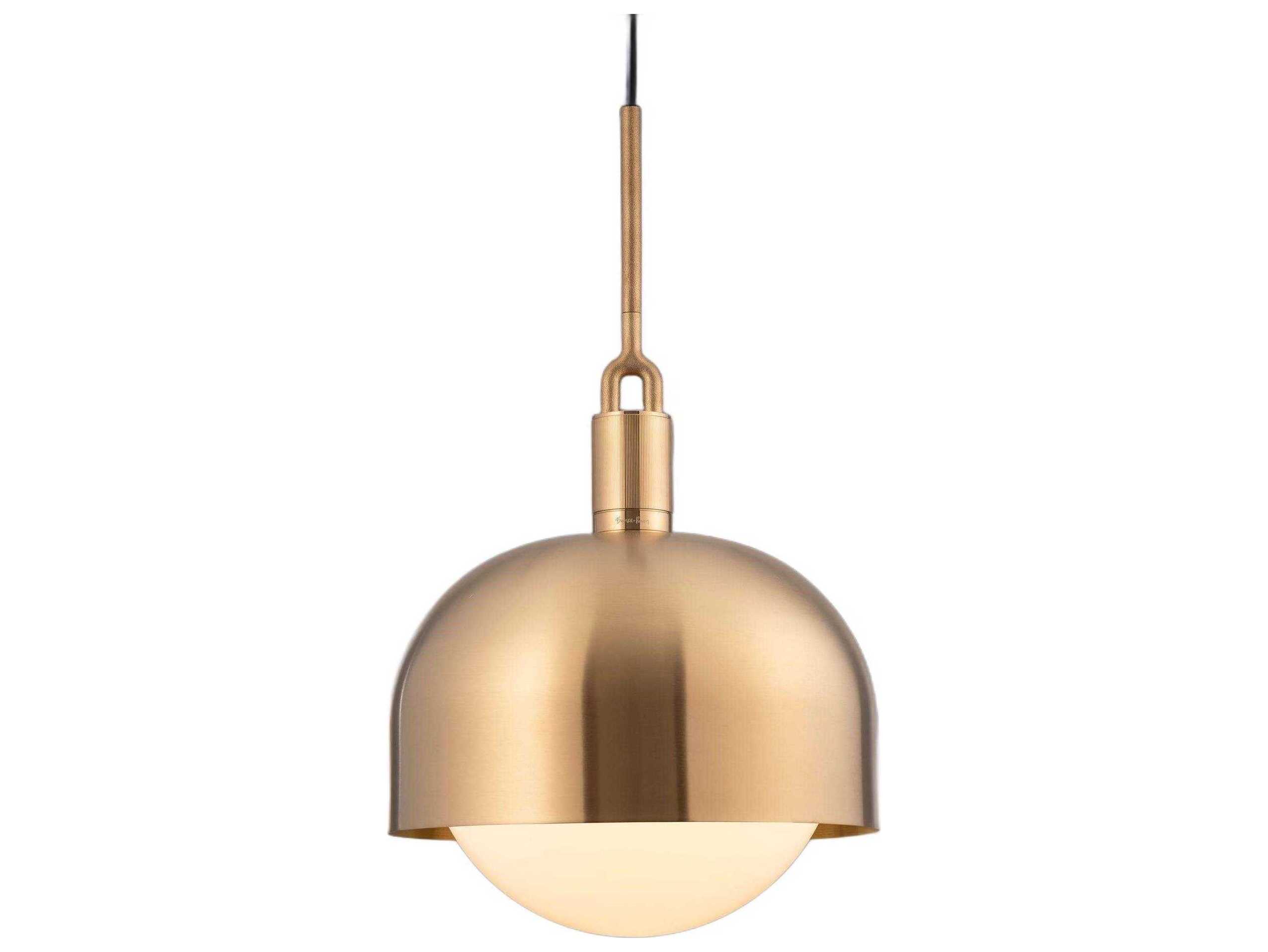 Buster + Punch Forked 1-Light Brass Pendant