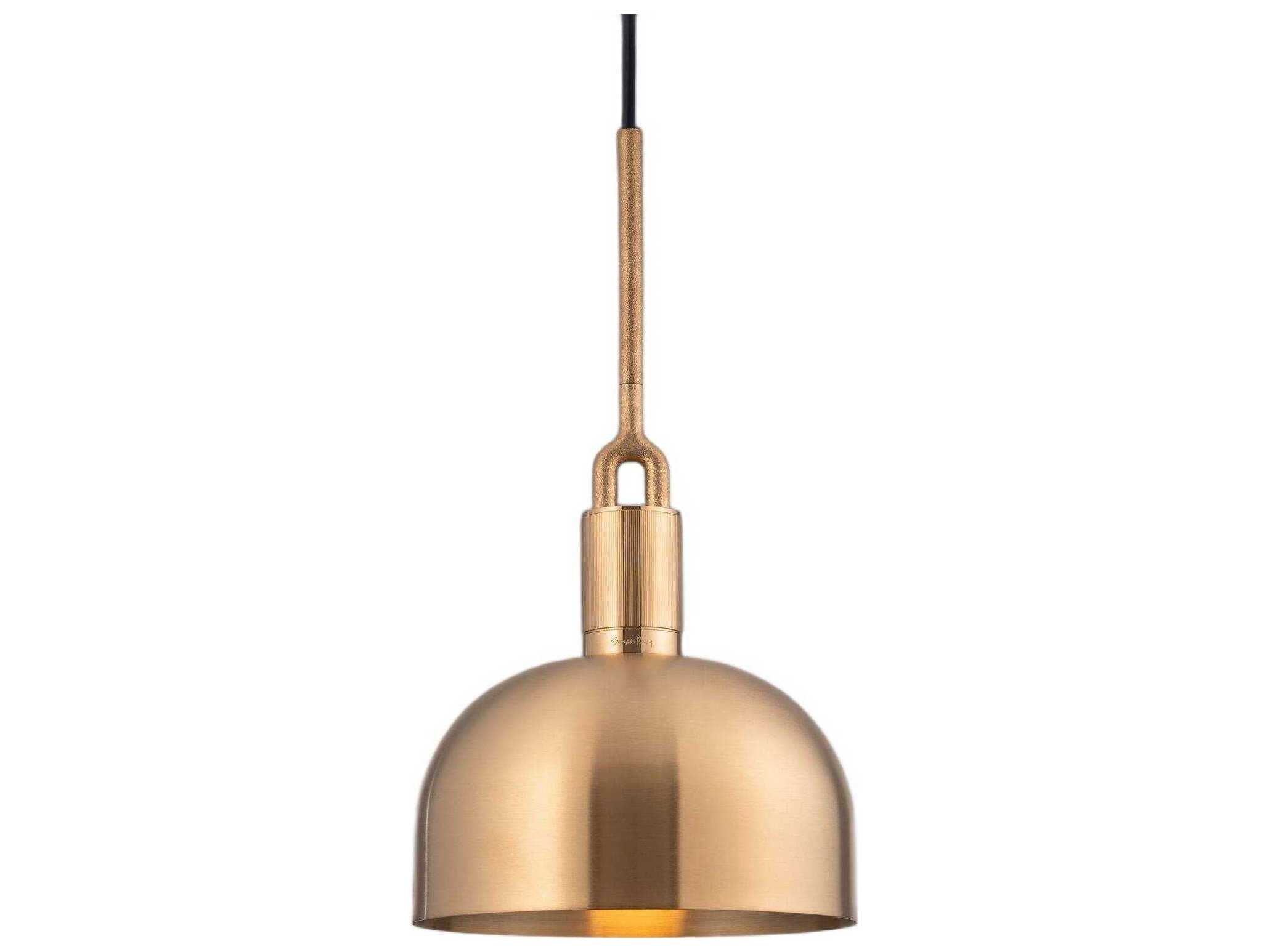 Buster + Punch Forked 1-Light Brass Mini Pendant