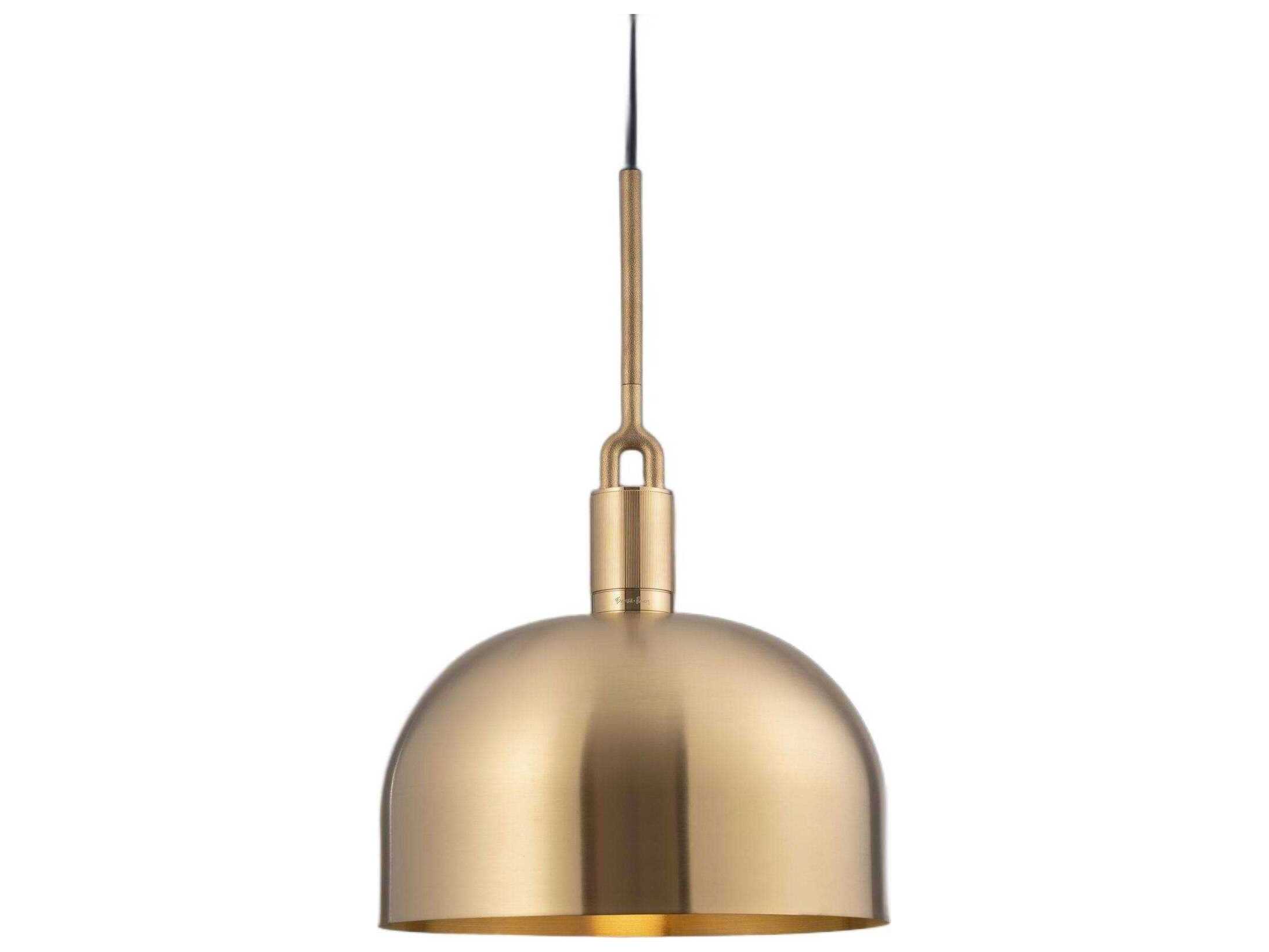 Buster + Punch Forked 1-Light Brass Pendant