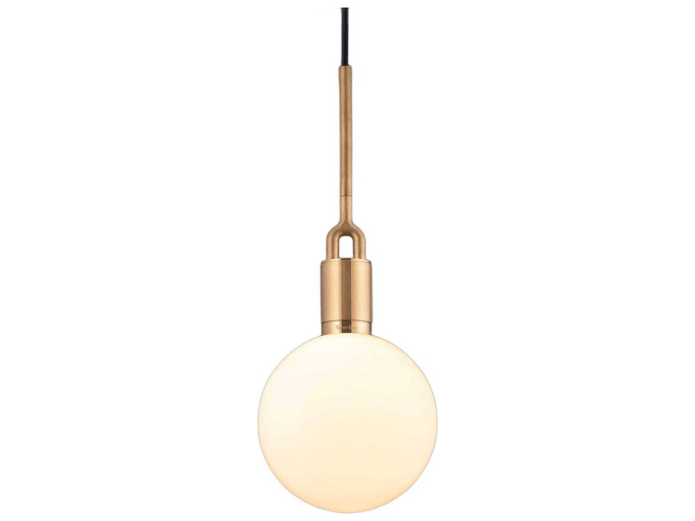 Buster + Punch Forked 1-Light Brass Globe Mini Pendant