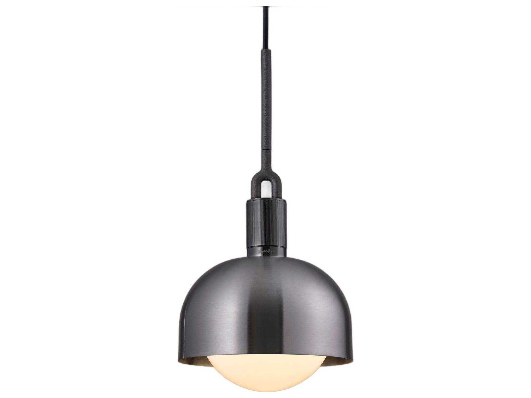 Buster + Punch Forked 1-Light Gun Metal Gunmetal Mini Pendant