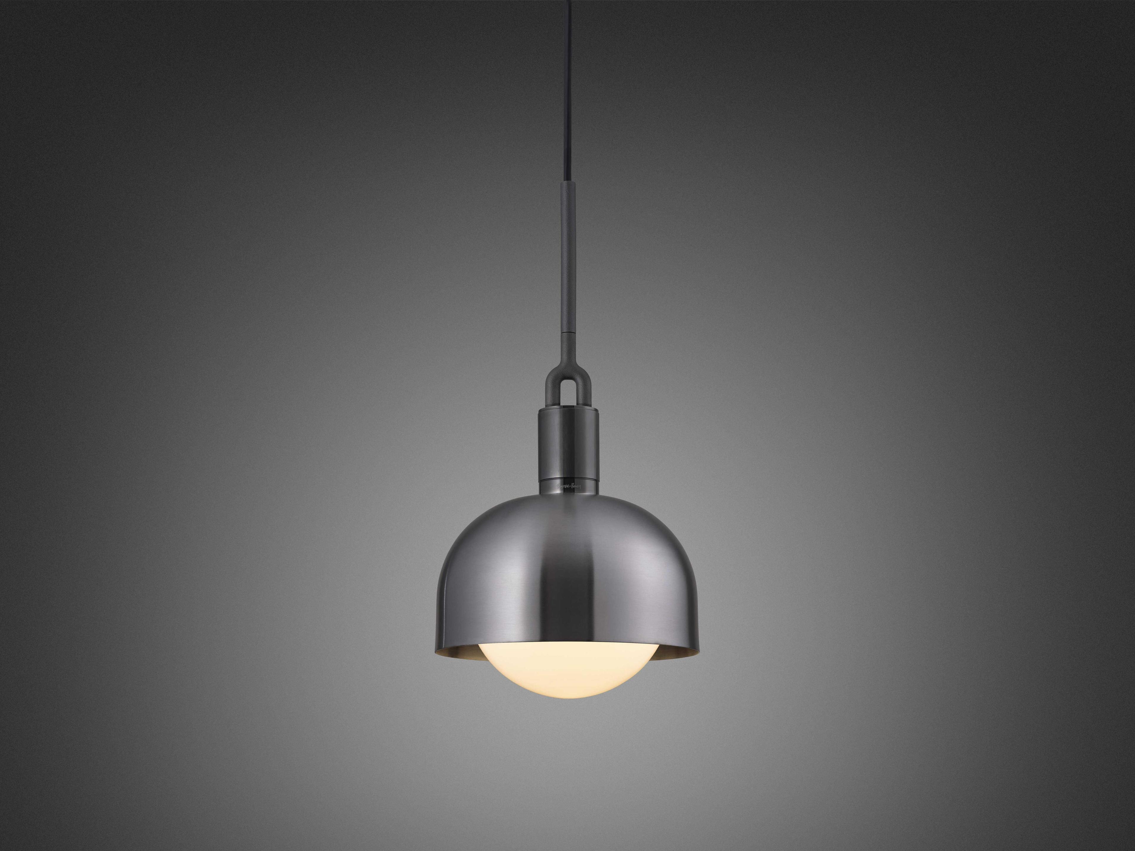 Buster + Punch Forked 1-Light Gun Metal Gunmetal Mini Pendant