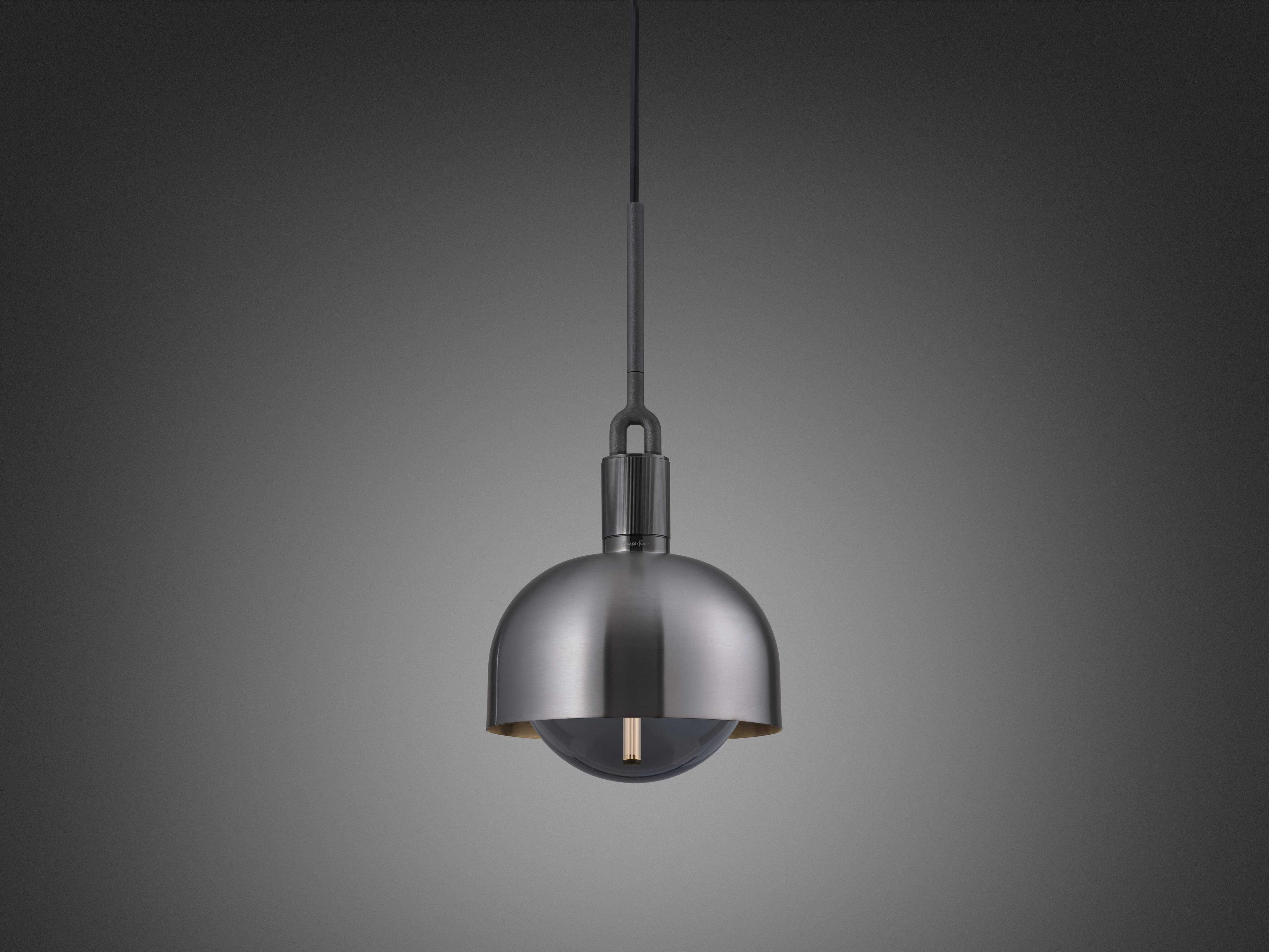 Buster + Punch Forked 1-Light Gun Metal Gunmetal Mini Pendant