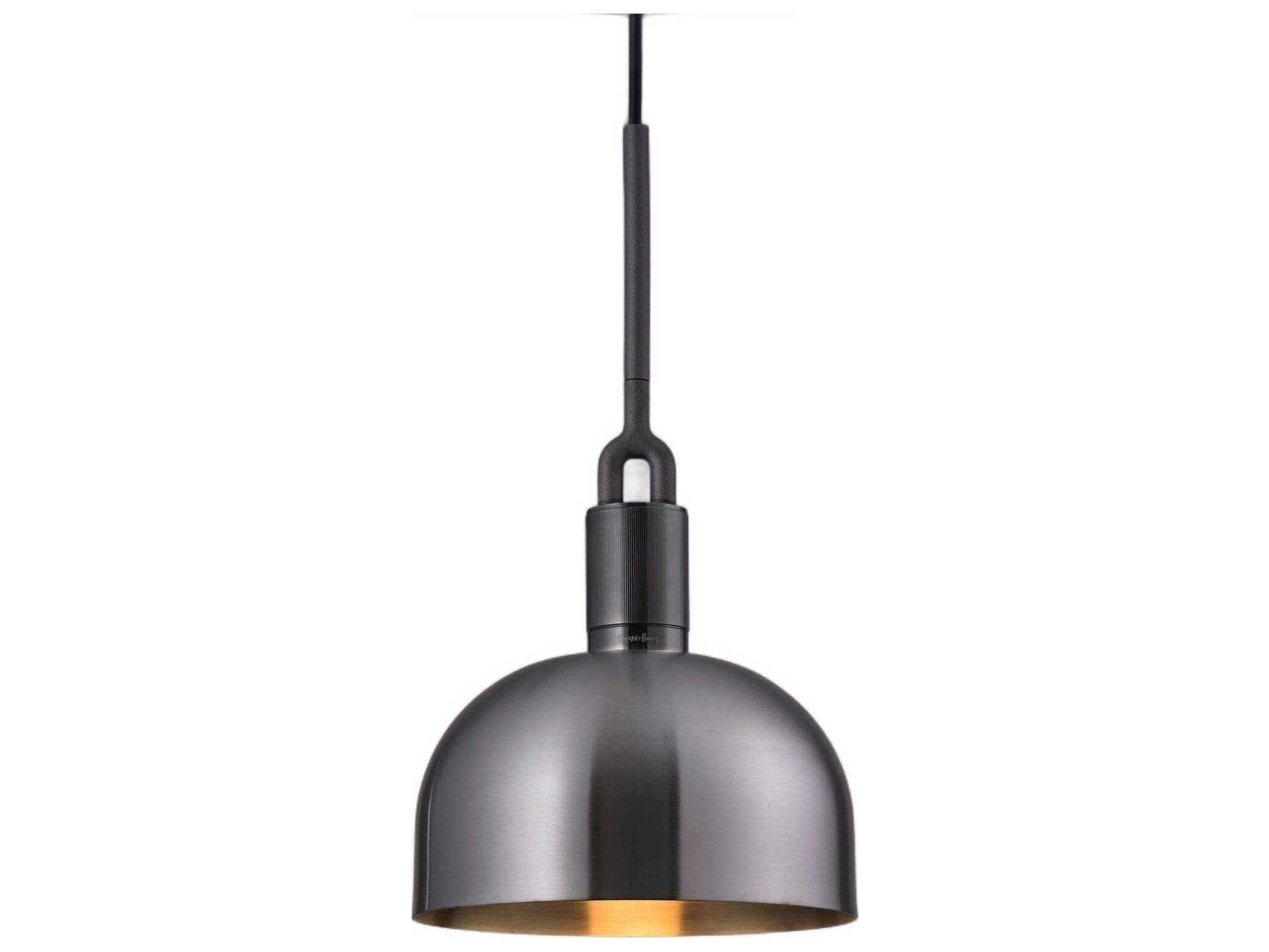 Buster + Punch Forked 1-Light Gun Metal Gunmetal Mini Pendant