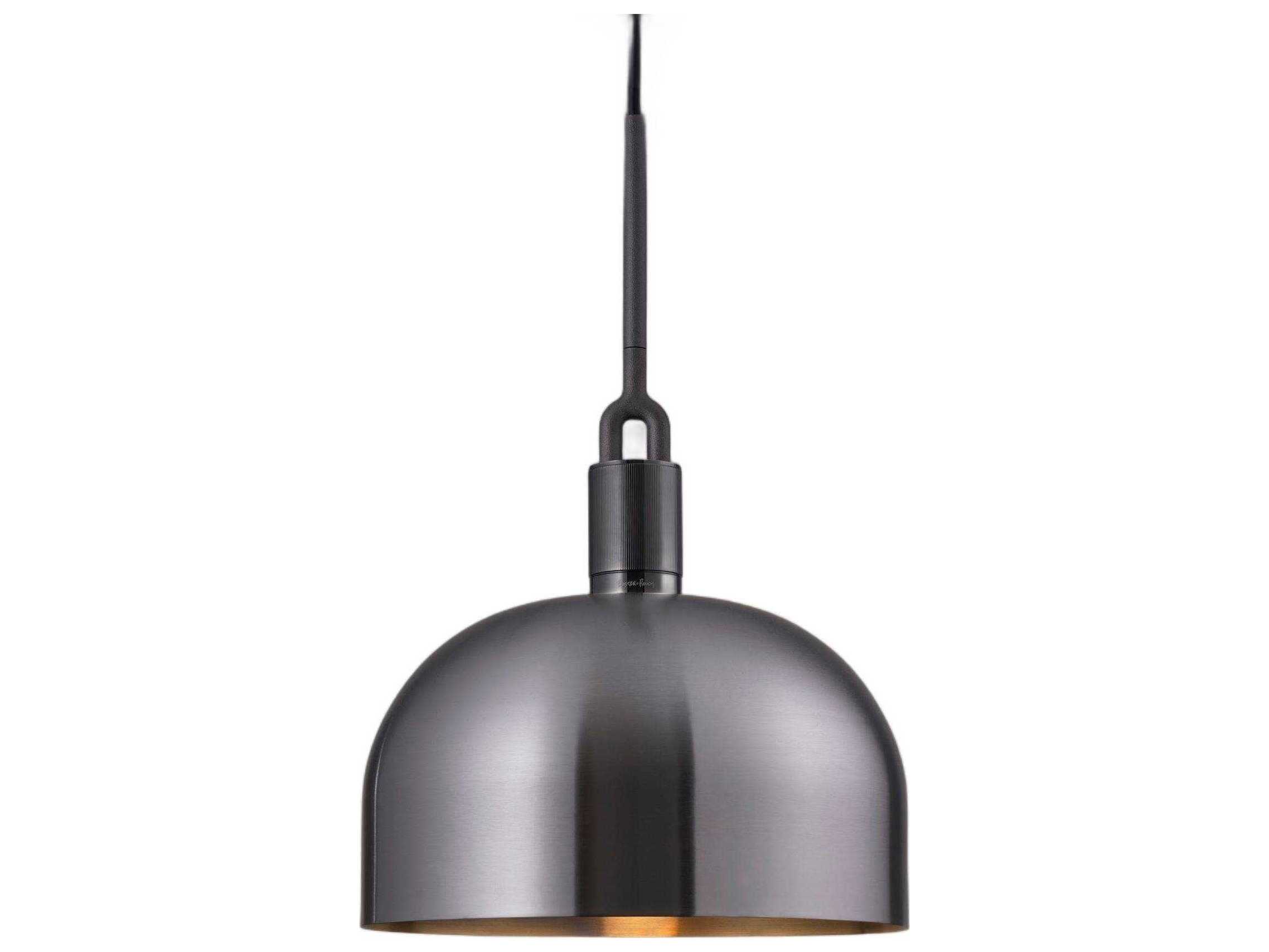 Buster + Punch Forked 1-Light Gun Metal Gunmetal Pendant
