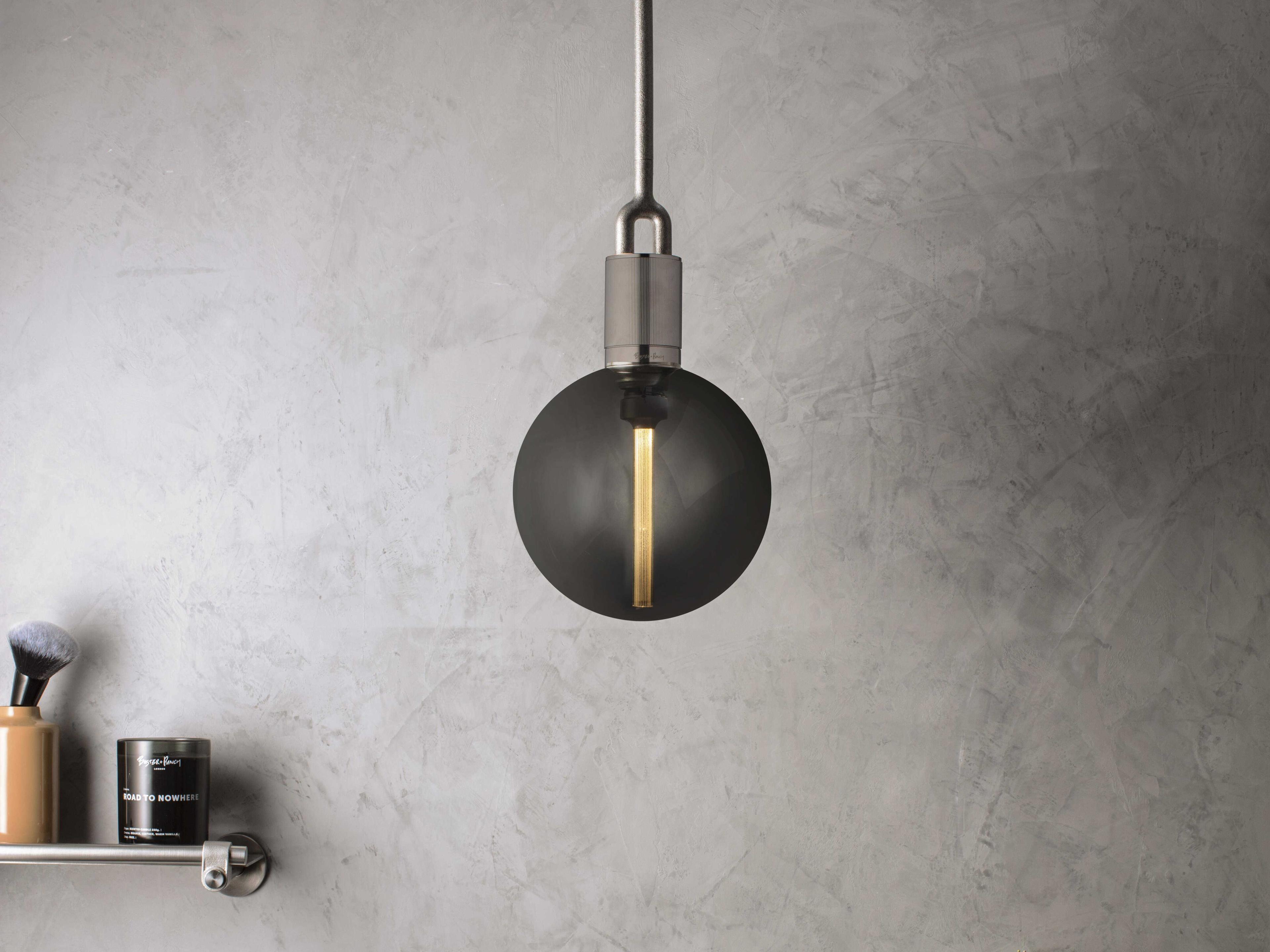 Buster + Punch Forked 1-Light Gun Metal Gunmetal Globe Mini Pendant