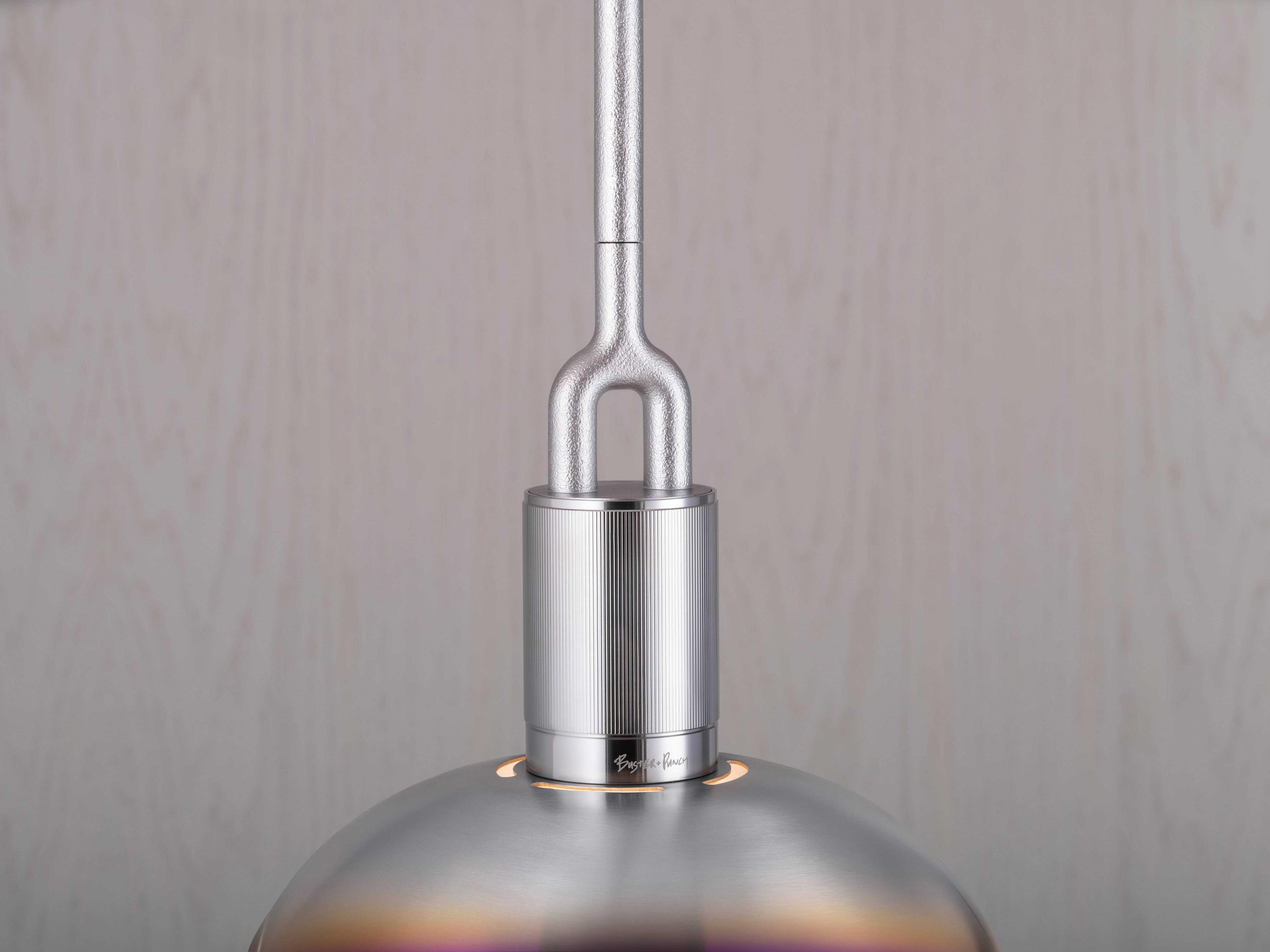 Buster + Punch Forked 1-Light Burnt Steel Linear Mini Pendant