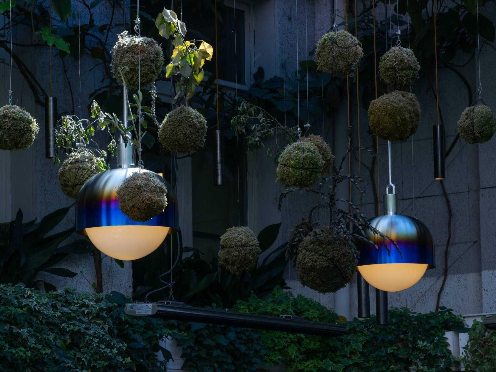 Buster + Punch Forked 1-Light Burnt Steel Pendant