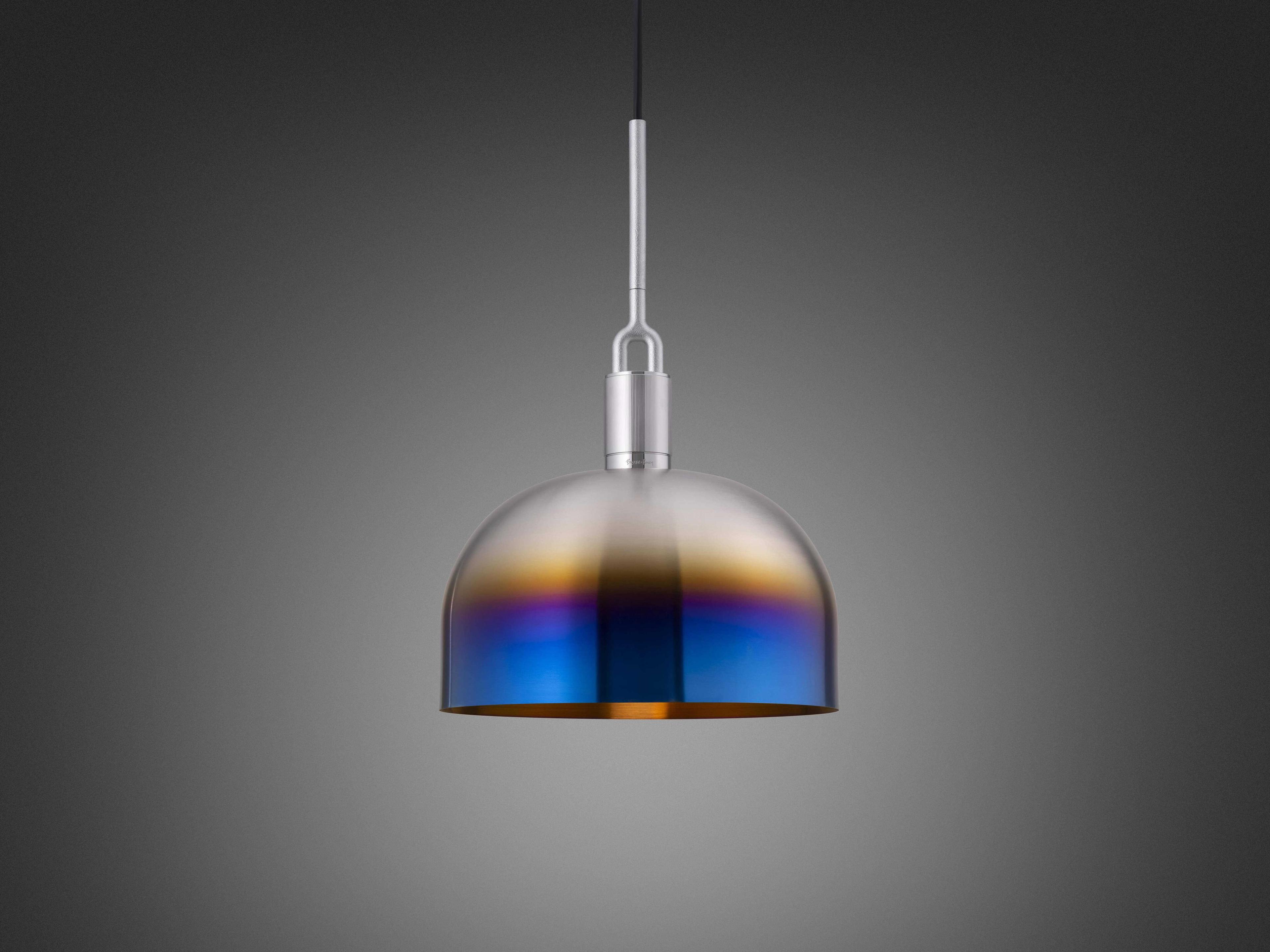 Buster + Punch Forked 1-Light Burnt Steel Pendant