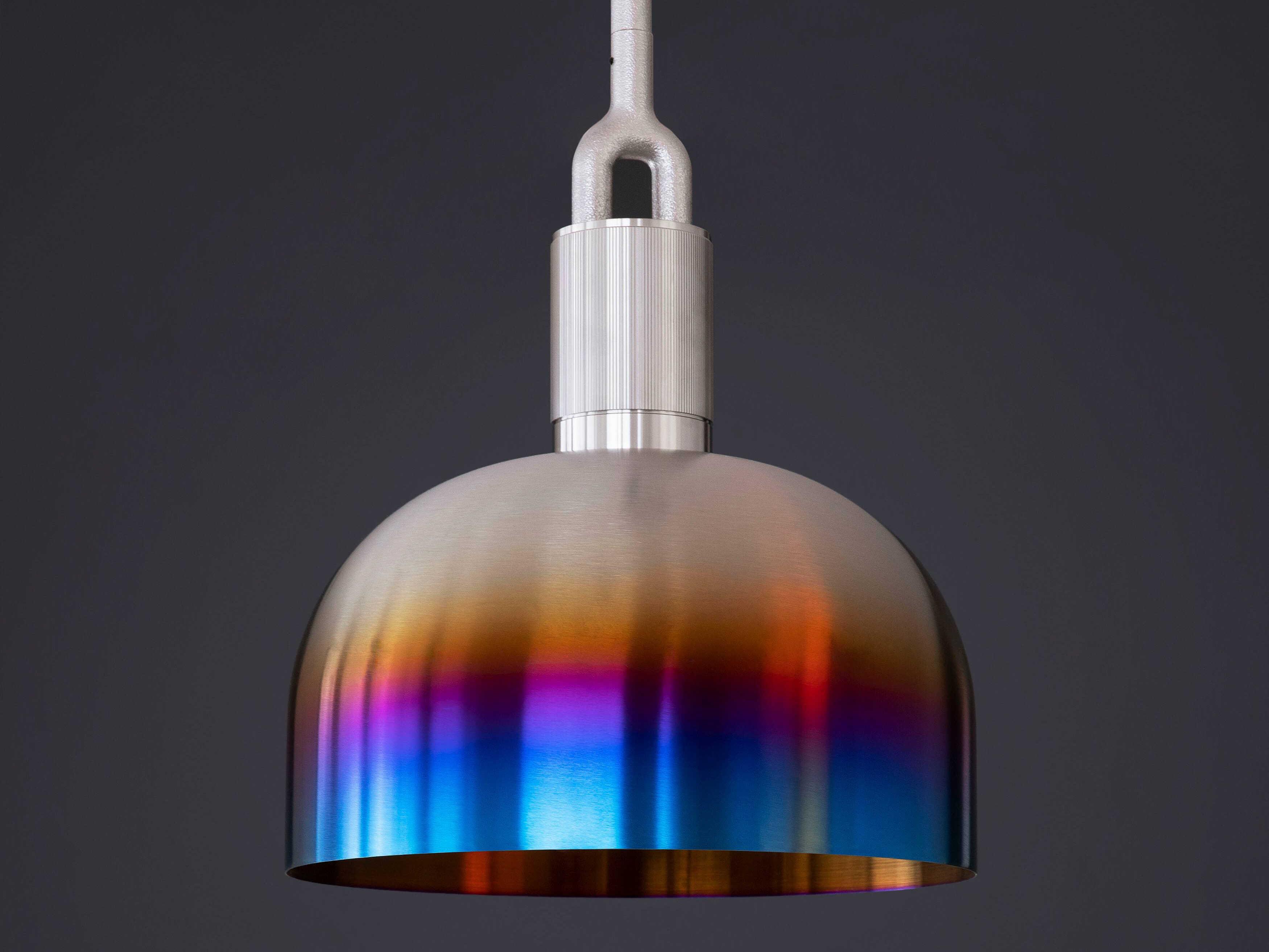Buster + Punch Forked 1-Light Burnt Steel Pendant