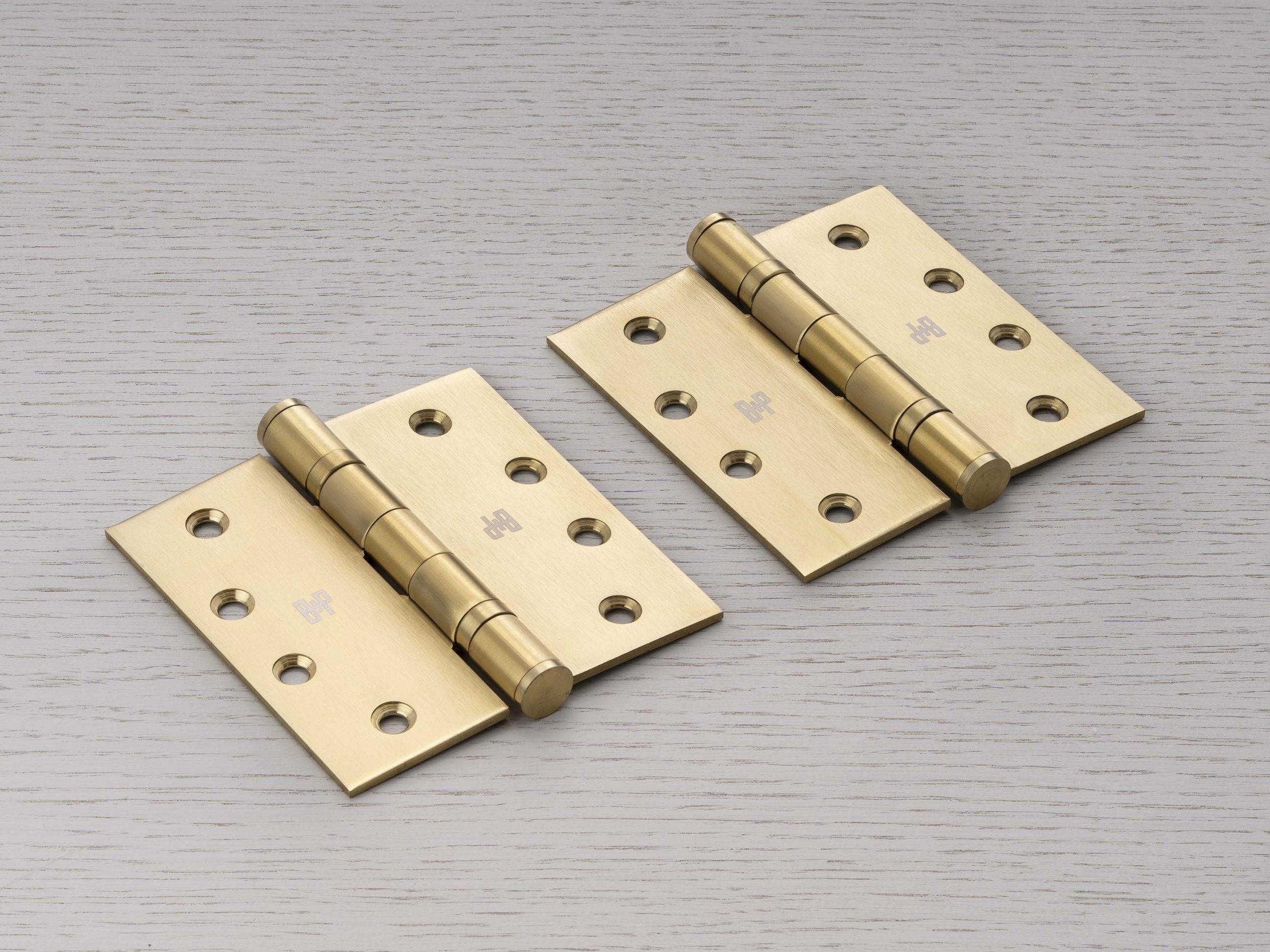 Buster + Punch Brass 4" x 4" Door Hinge