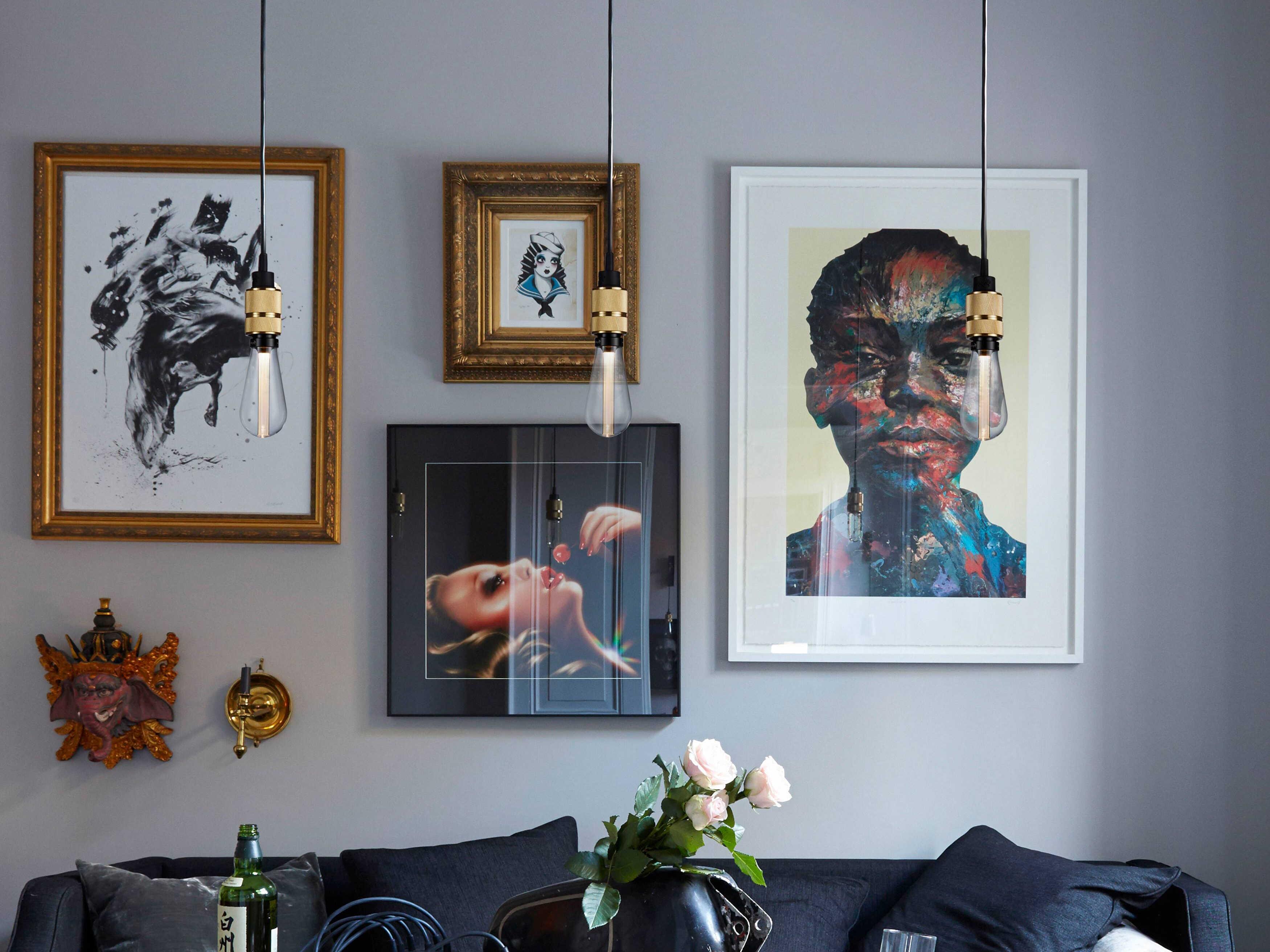 Buster + Punch Hooked 1-Light Brass Mini Pendant