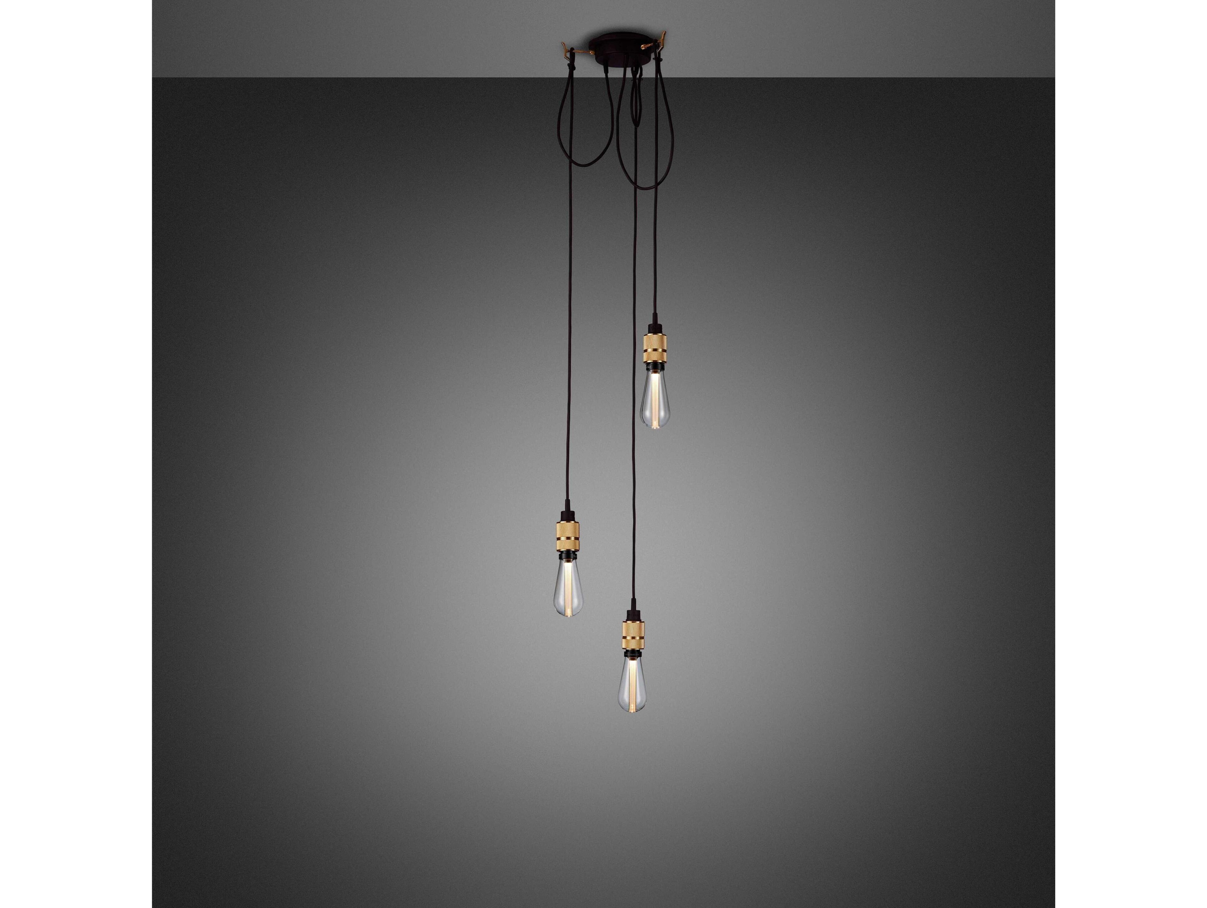 Buster + Punch Hooked 3-Light Brass Mini Pendant