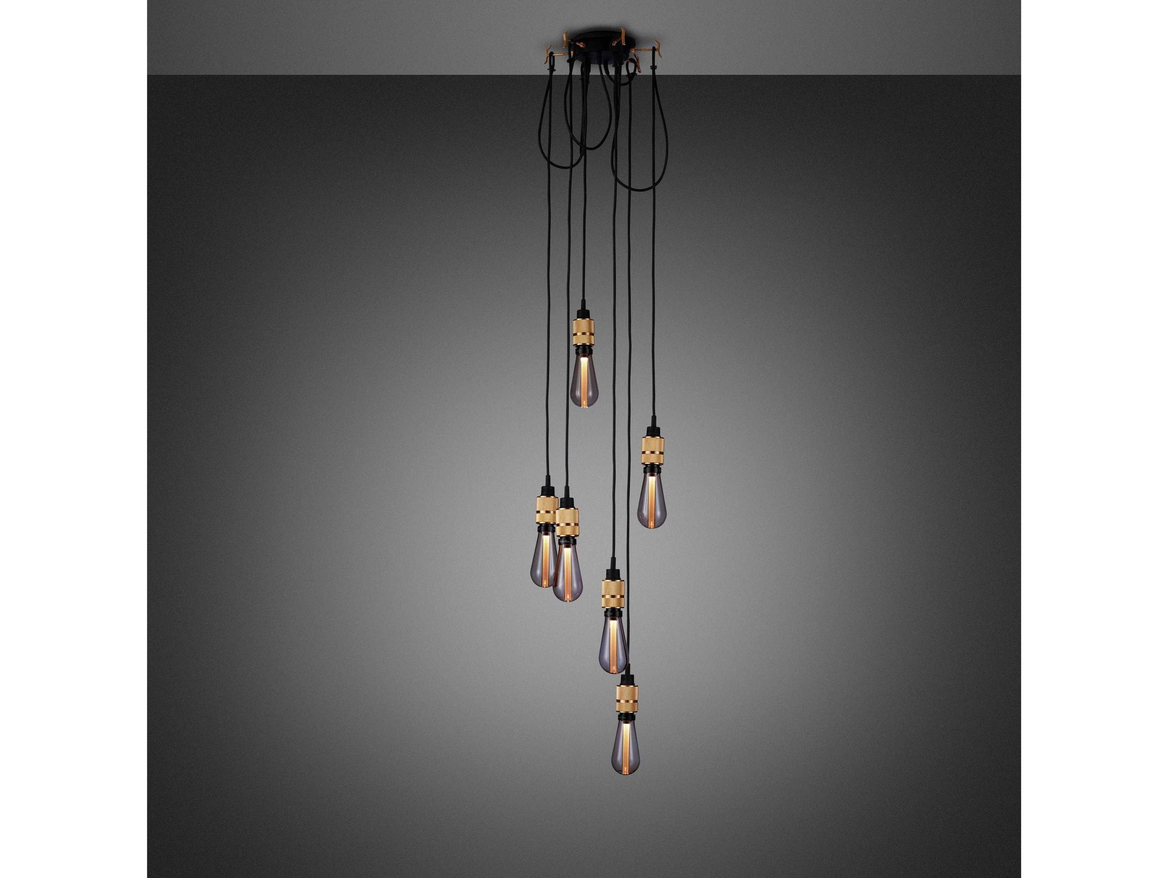 Buster + Punch Hooked 6-Light Brass Mini Pendant