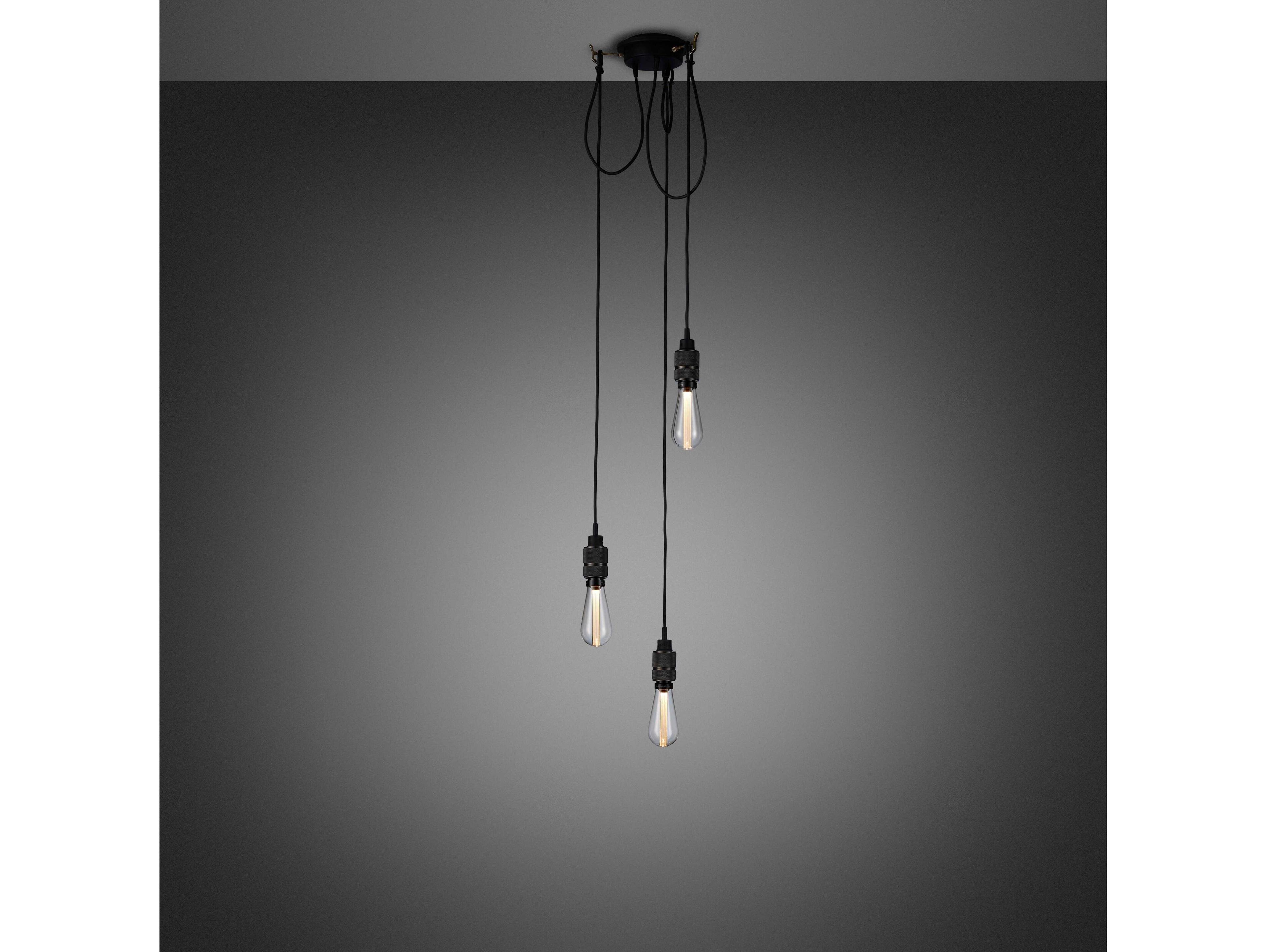 Buster + Punch Hooked 3-Light Smoked Bronze Mini Pendant