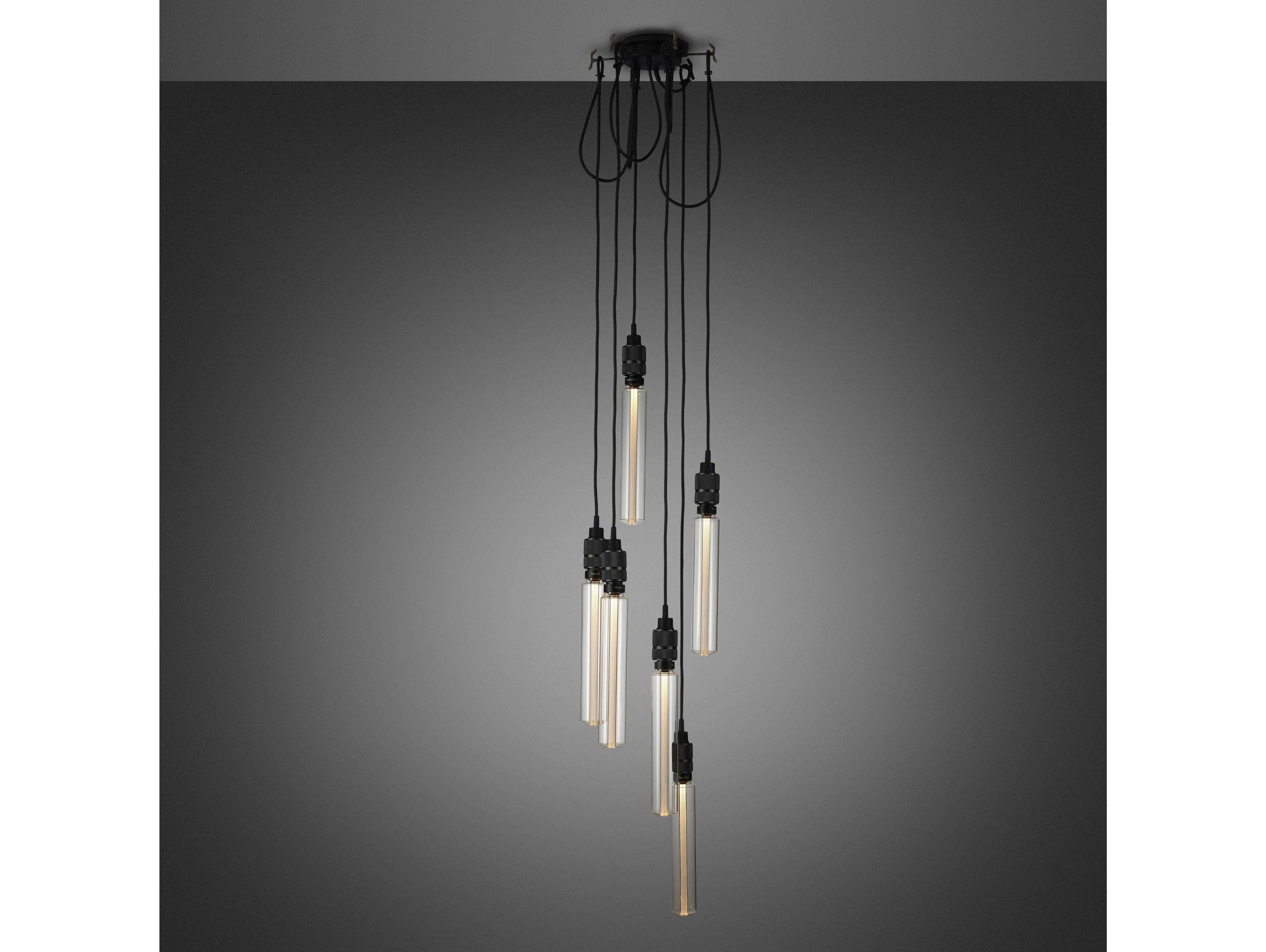 Buster + Punch Hooked 6-Light Smoked Bronze Mini Pendant