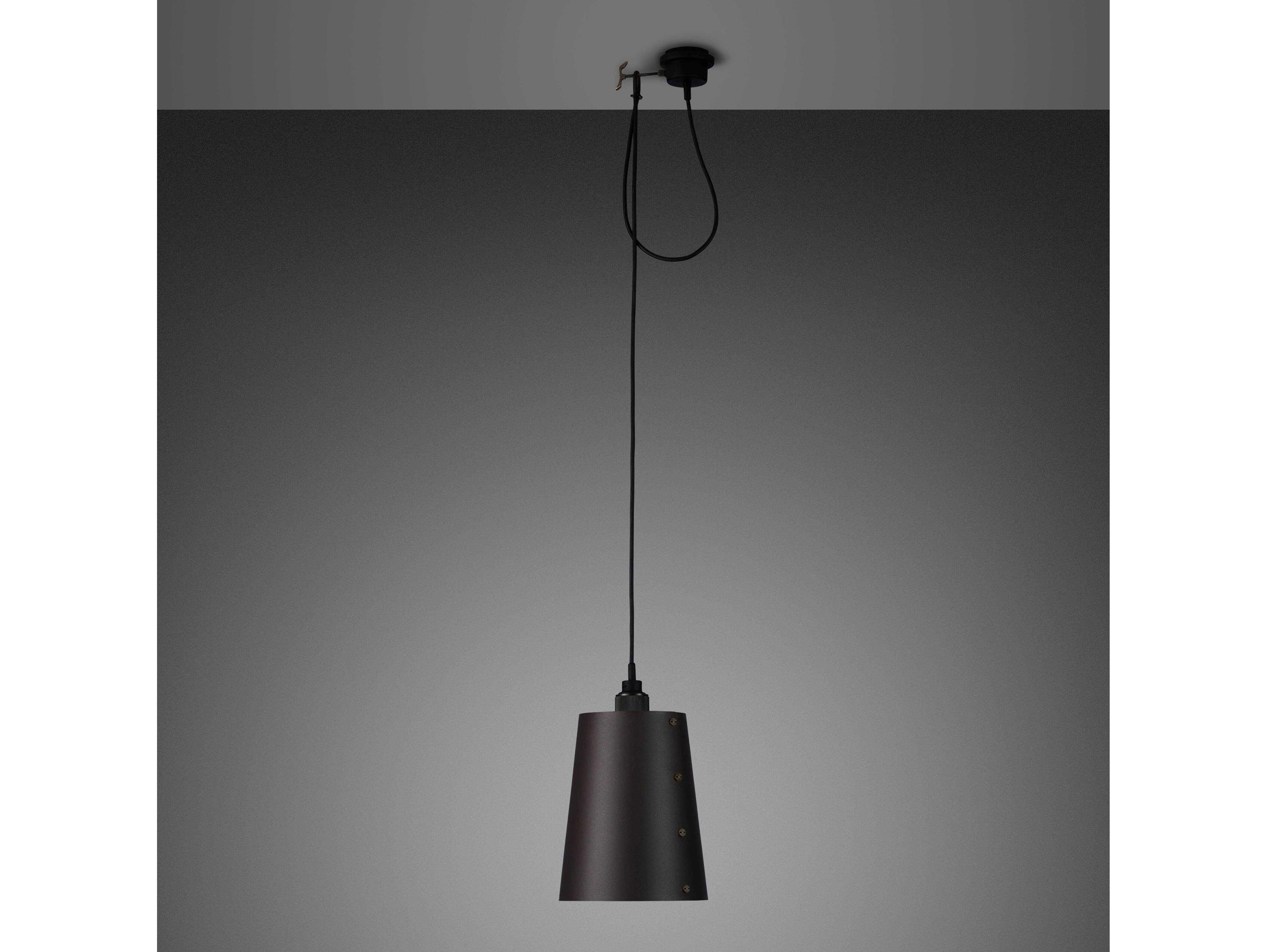 Buster + Punch Hooked 1-Light Smoked Bronze Mini Pendant