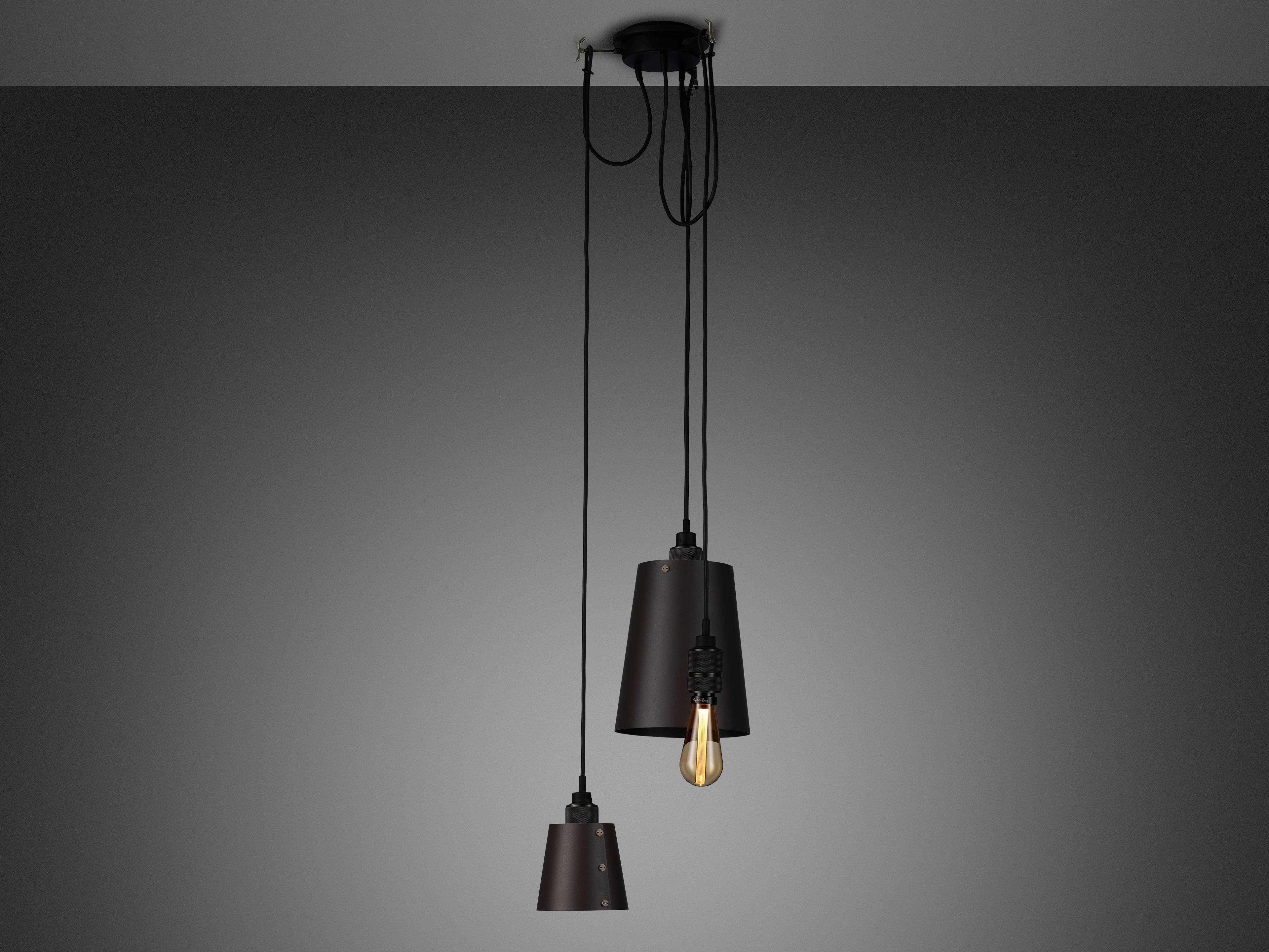 Buster + Punch Hooked 3-Light Smoked Bronze Mini Pendant