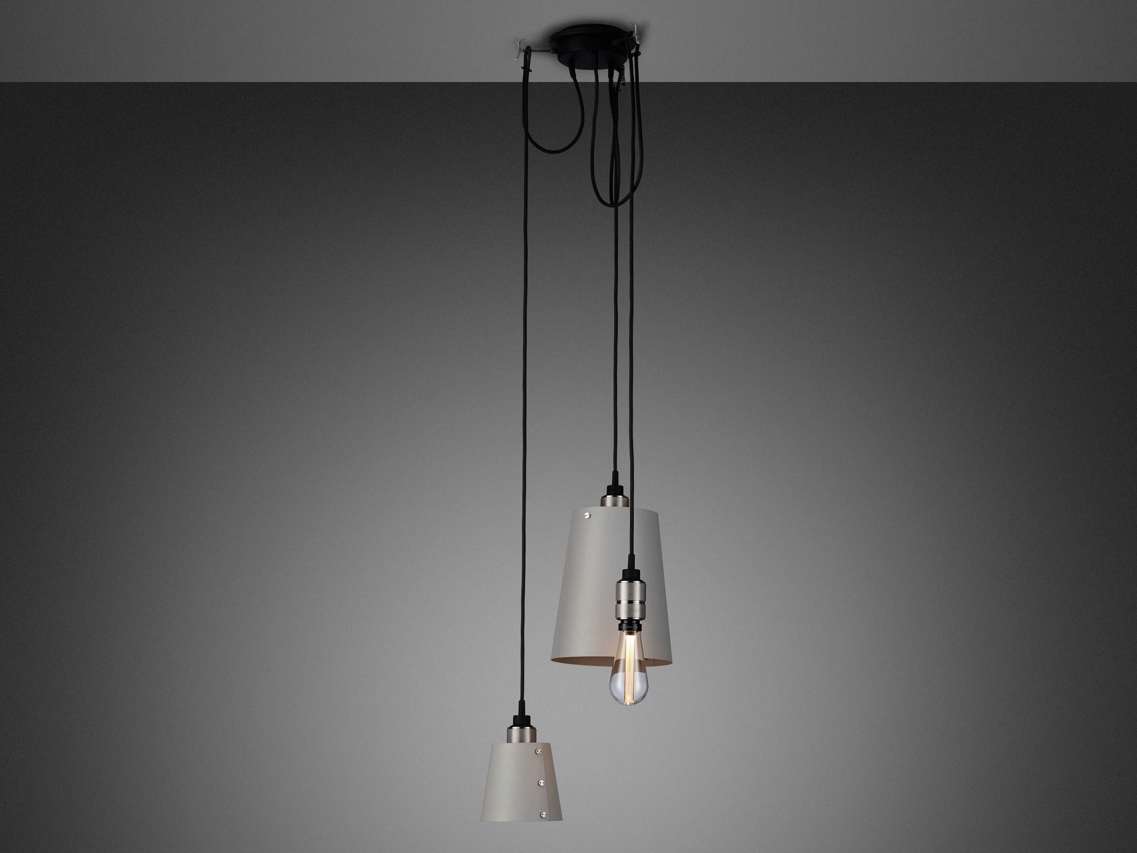 Buster + Punch Hooked 3-Light Steel Gray Mini Pendant