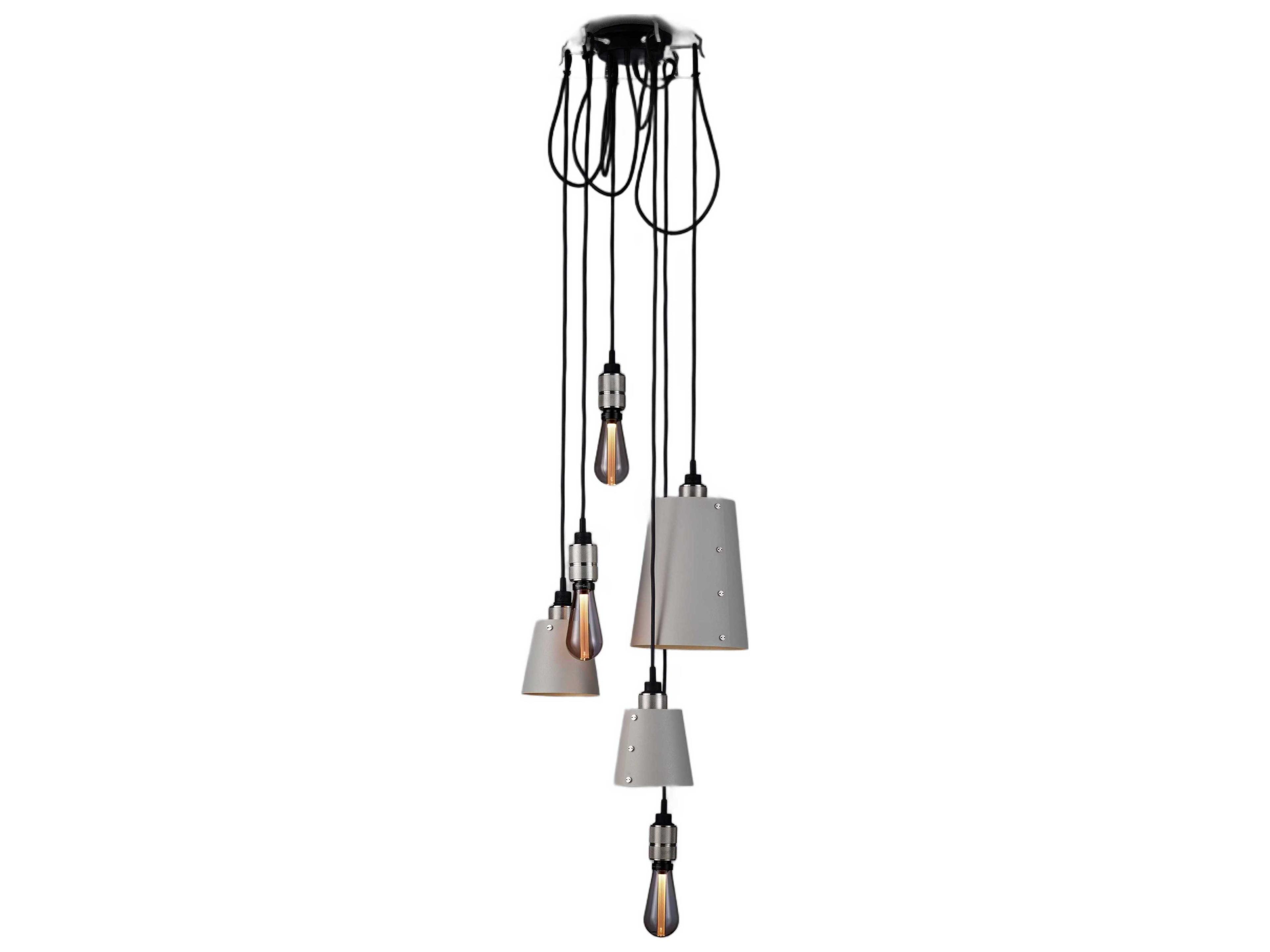 Buster + Punch Hooked 6-Light Steel Gray Mini Pendant
