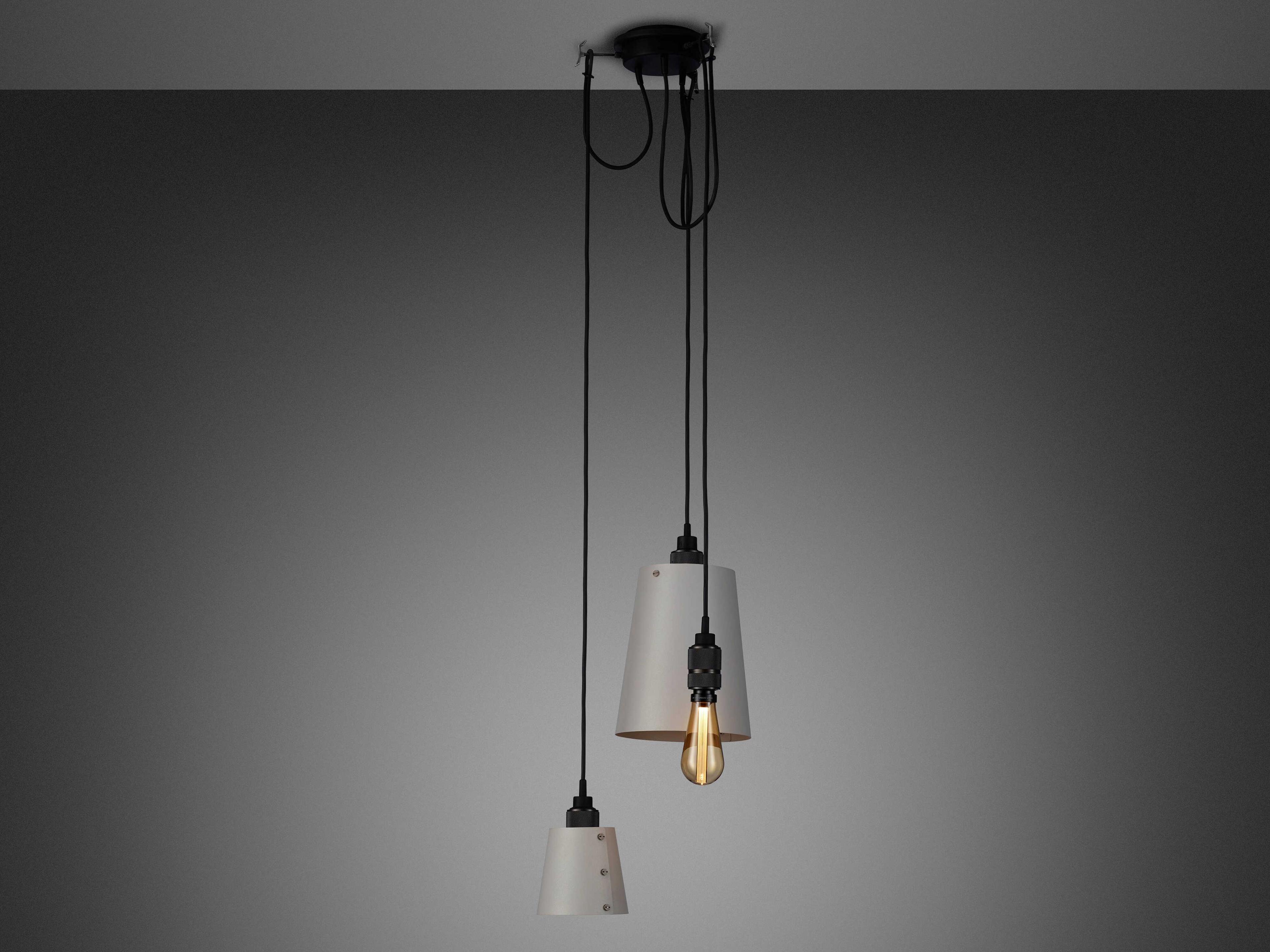Buster + Punch Hooked 3-Light Smoked Bronze Gray Mini Pendant