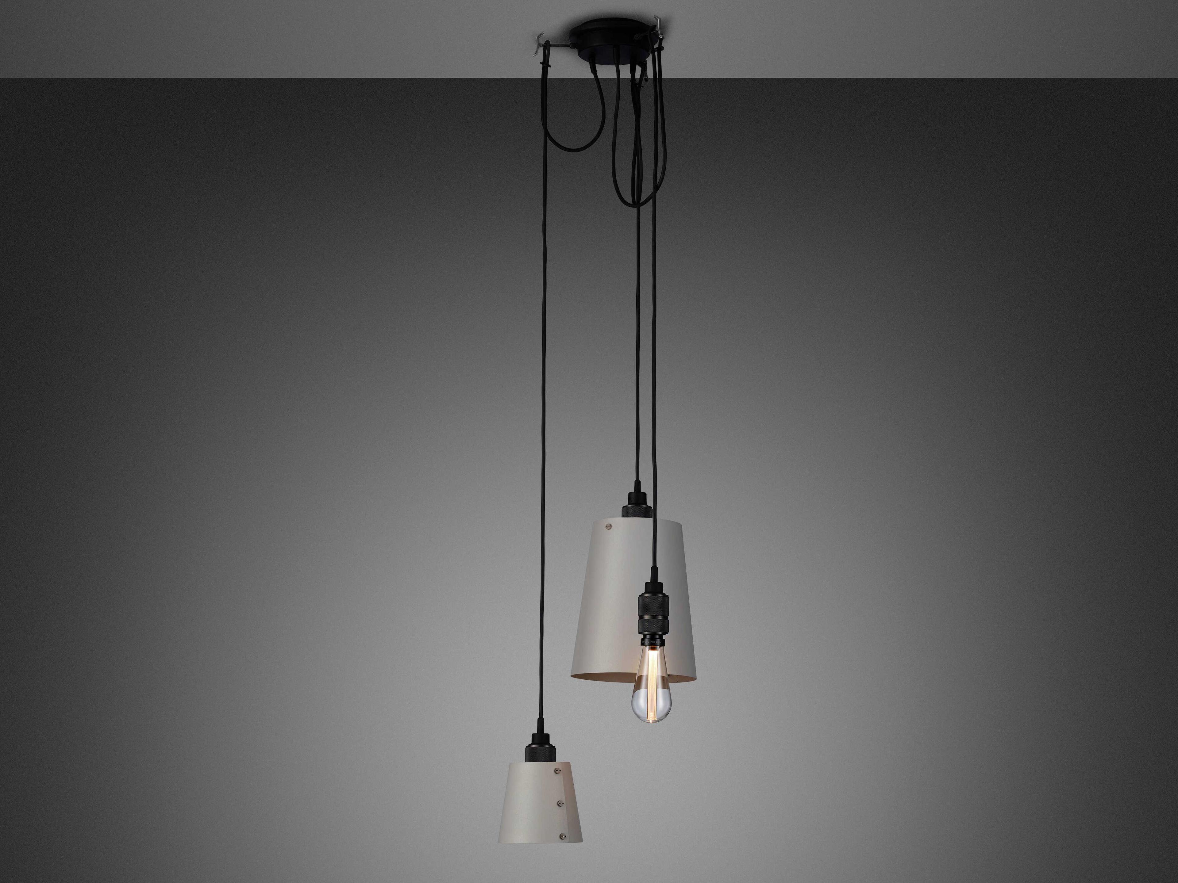 Buster + Punch Hooked 3-Light Smoked Bronze Gray Mini Pendant