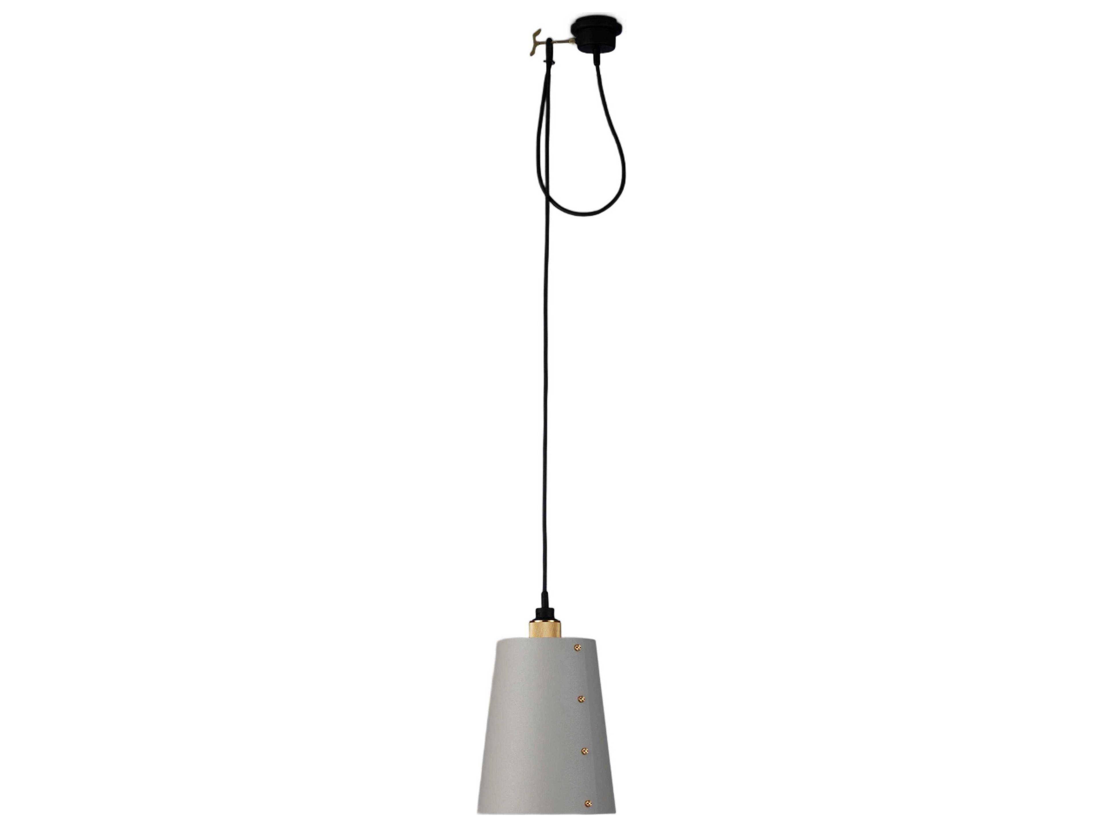 Buster + Punch Hooked 1-Light Brass Gray Mini Pendant