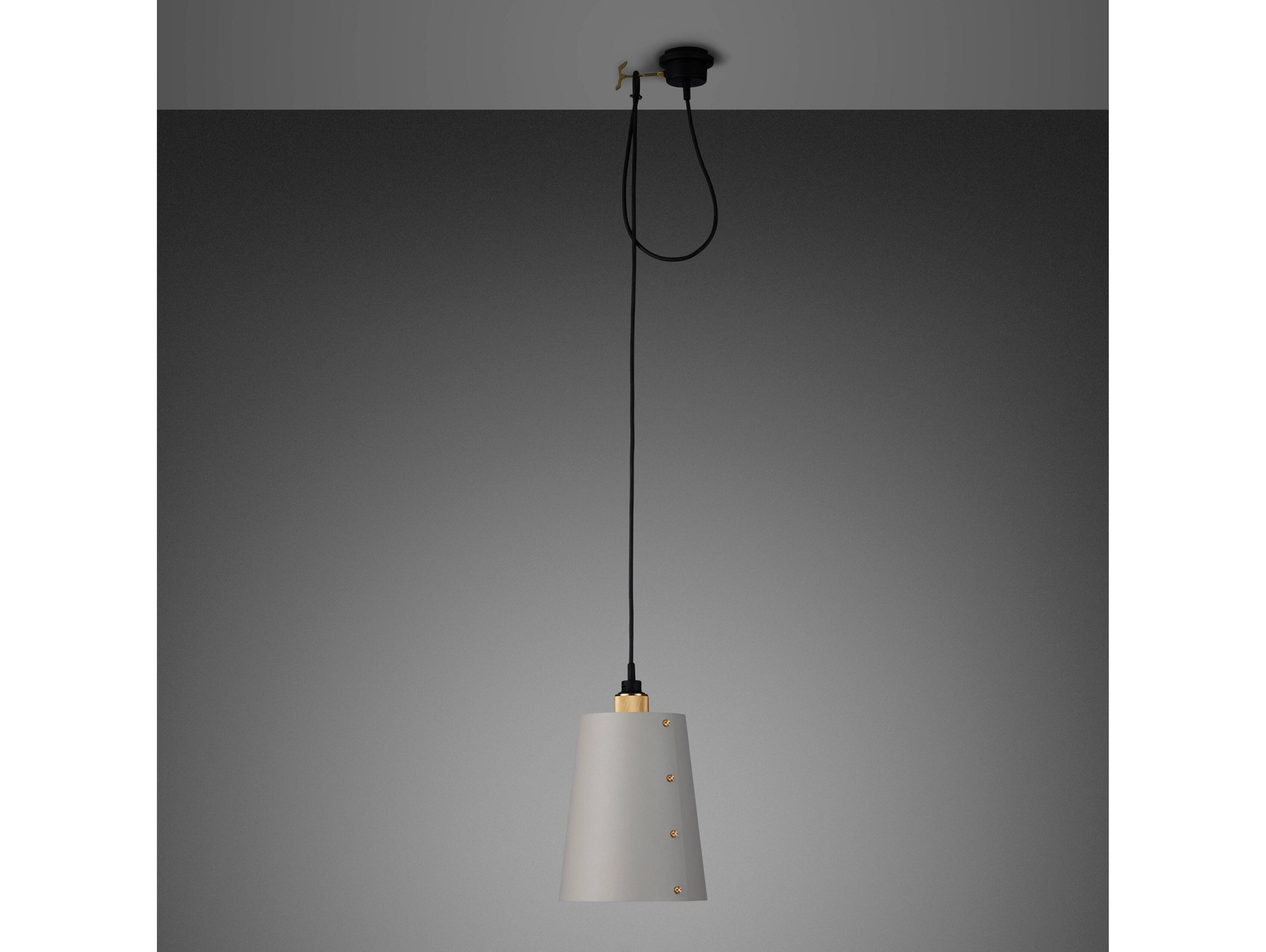 Buster + Punch Hooked 1-Light Brass Gray Mini Pendant