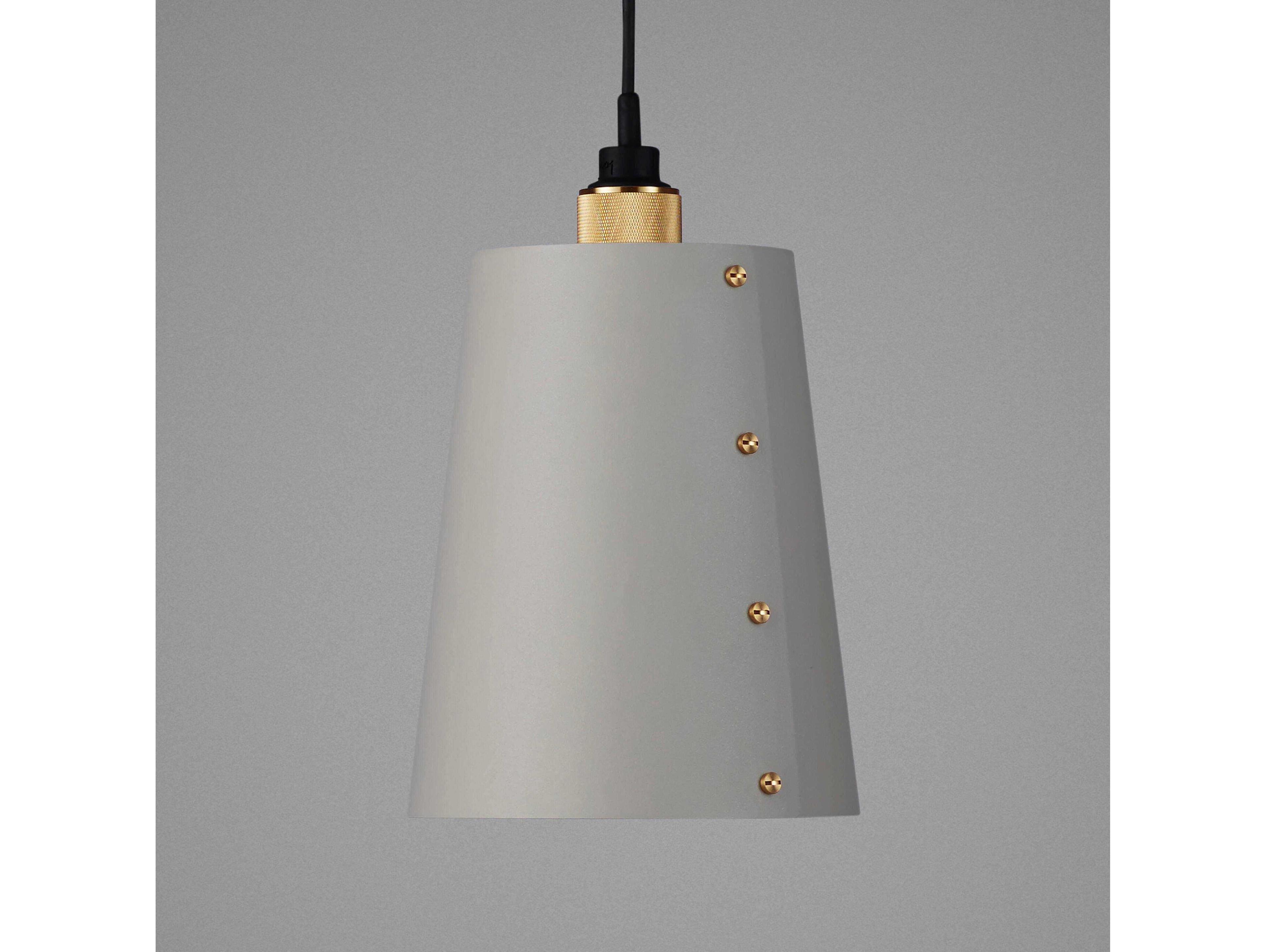 Buster + Punch Hooked 1-Light Brass Gray Mini Pendant