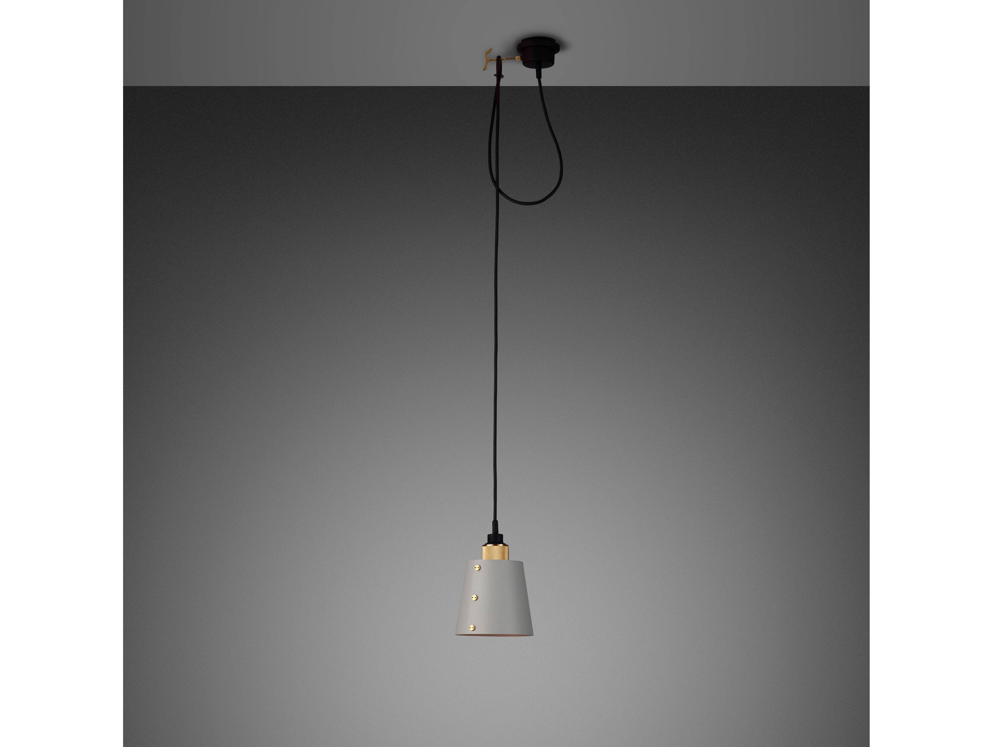 Buster + Punch Hooked 1-Light Brass Gray Mini Pendant