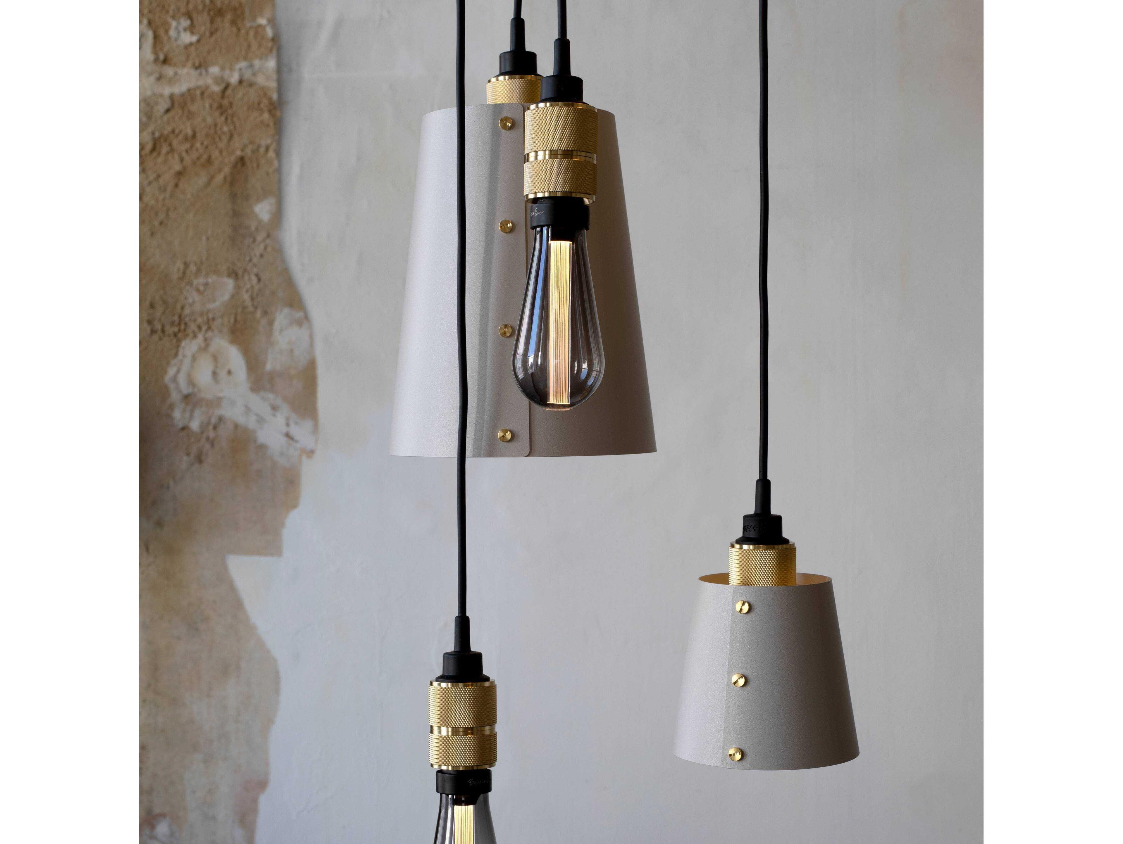 Buster + Punch Hooked 3-Light Brass Gray Mini Pendant