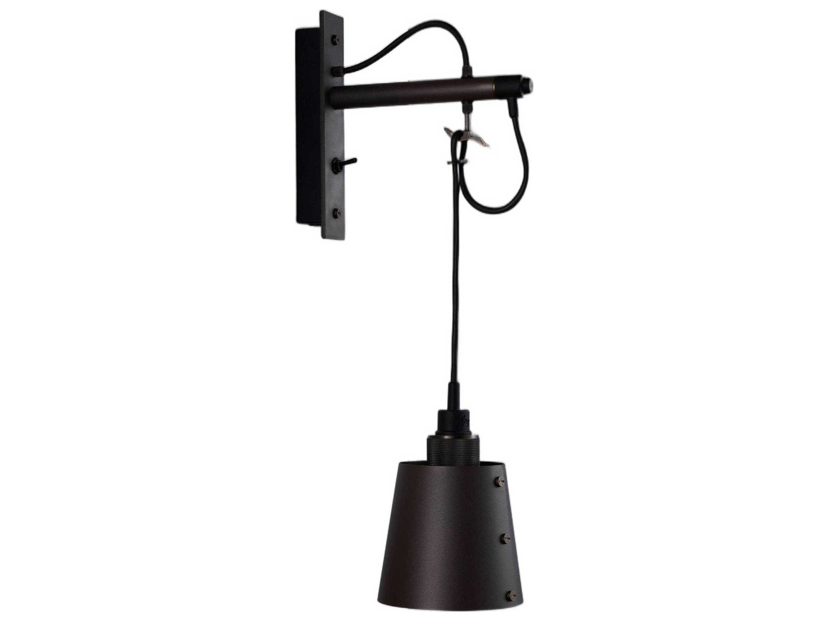 Buster + Punch Hooked 1-Light Smoked Bronze Wall Sconce
