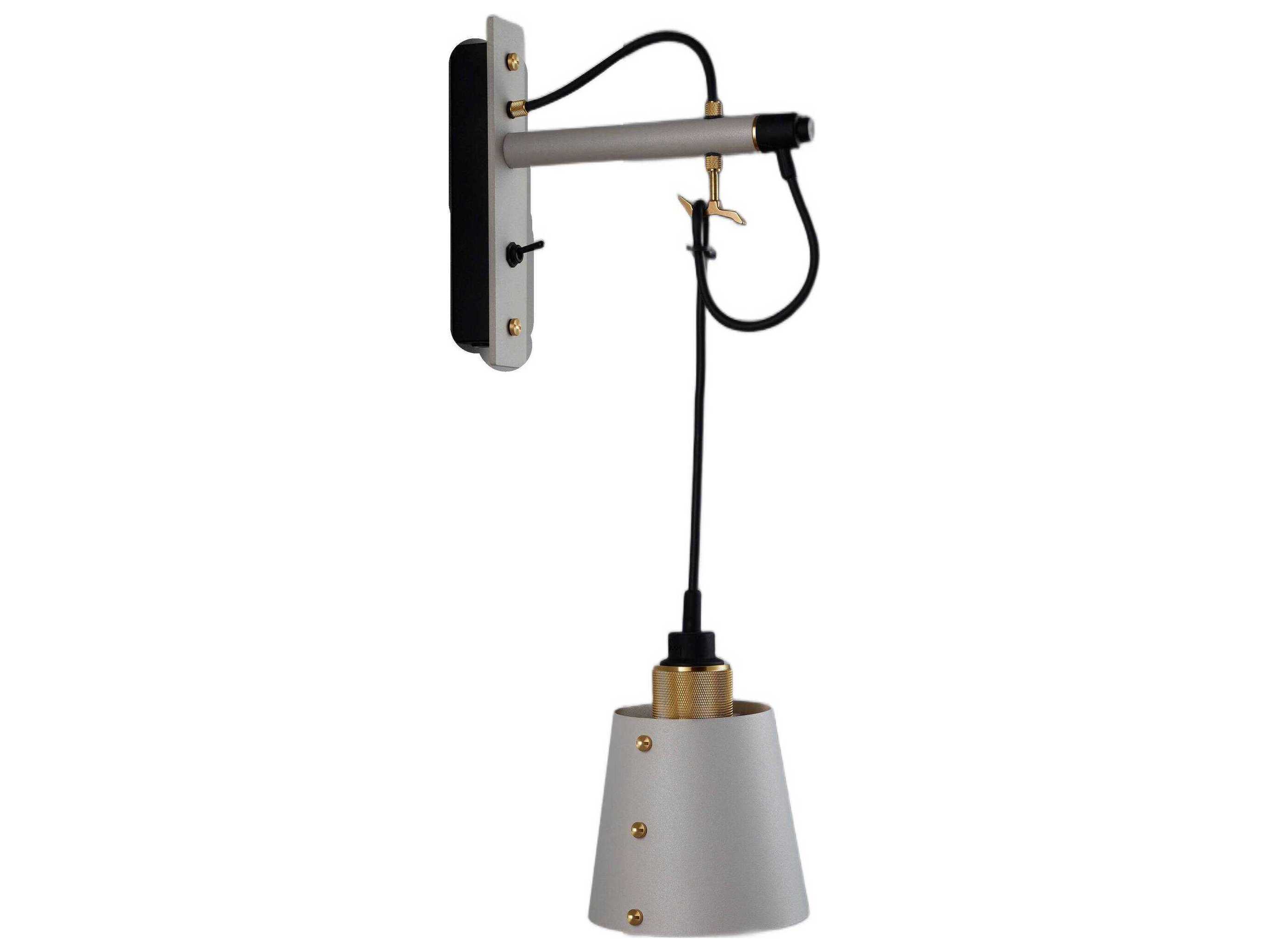 Buster + Punch Hooked 1-Light Brass Wall Sconce