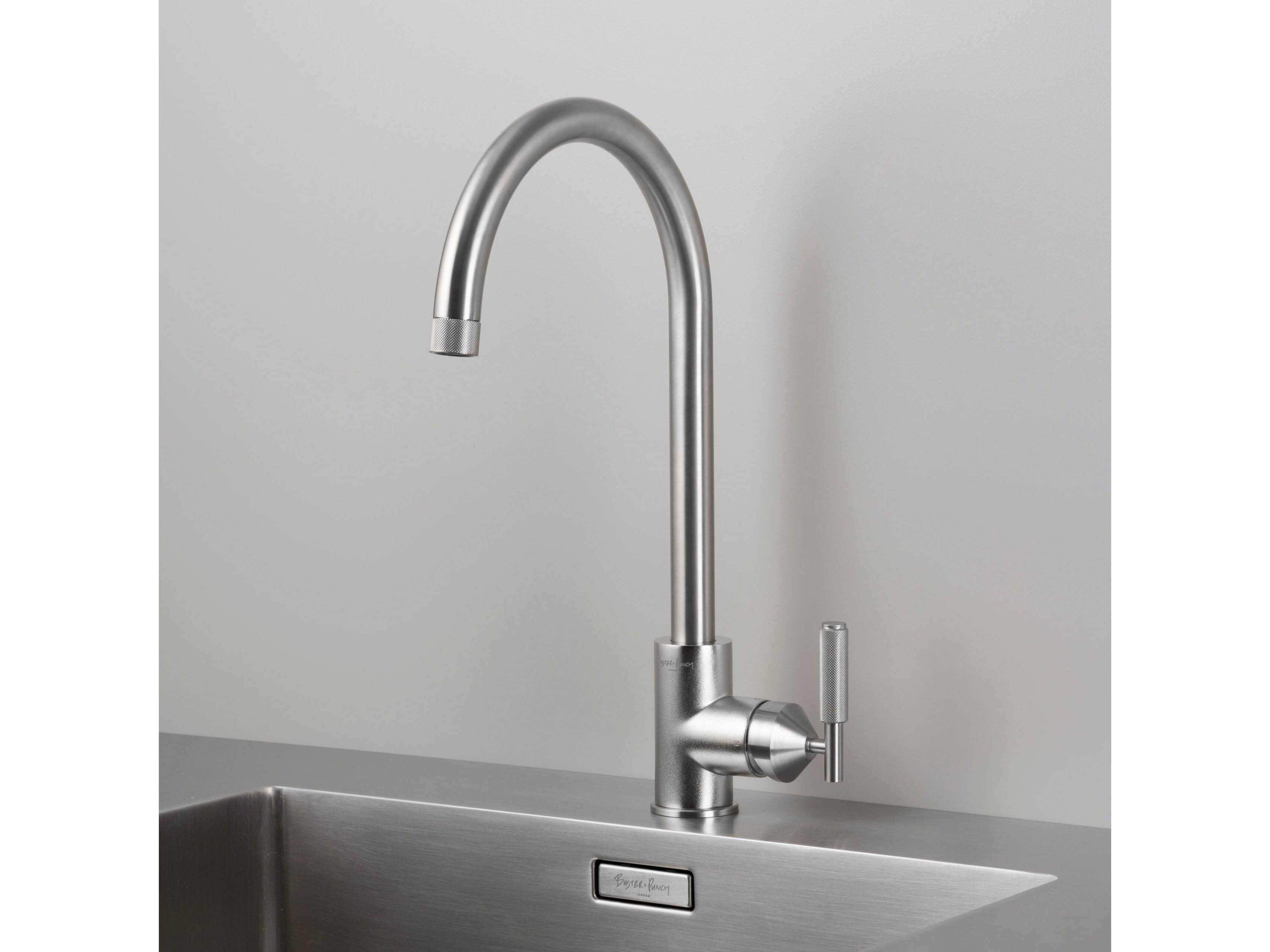Buster + Punch Steel Mixer Kitchen Faucet