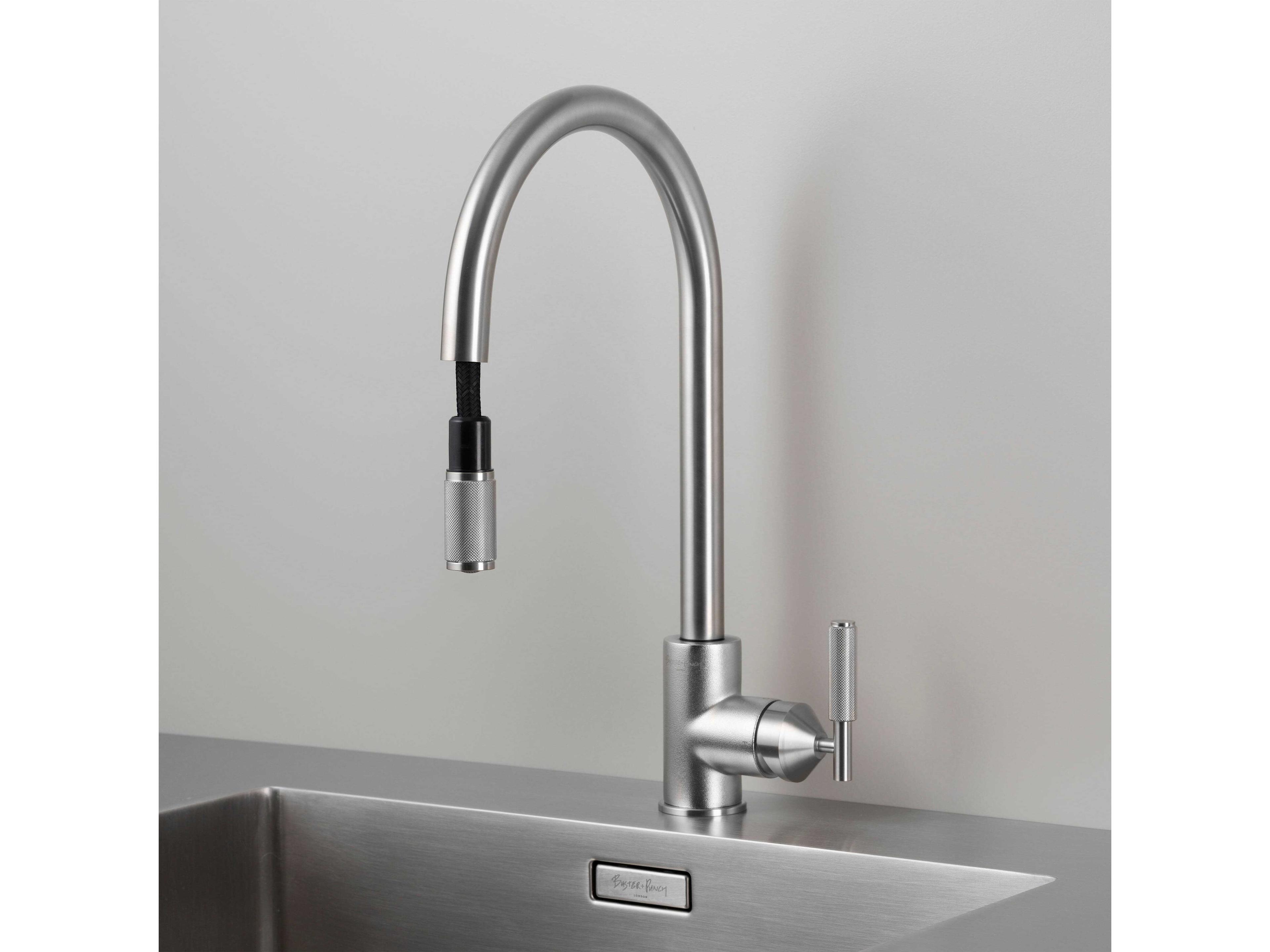 Buster + Punch Steel Pull-Out Mixer Kitchen Faucet