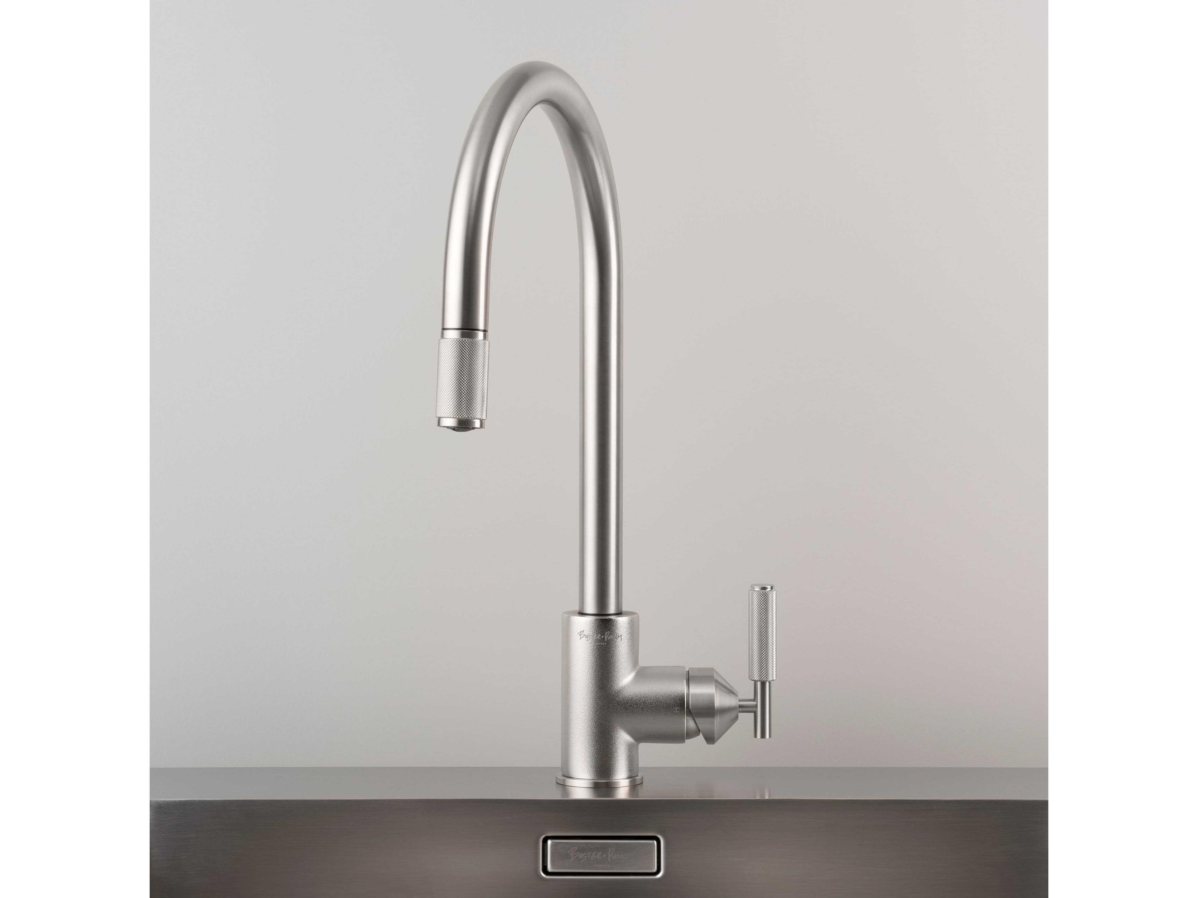 Buster + Punch Steel Pull-Out Mixer Kitchen Faucet