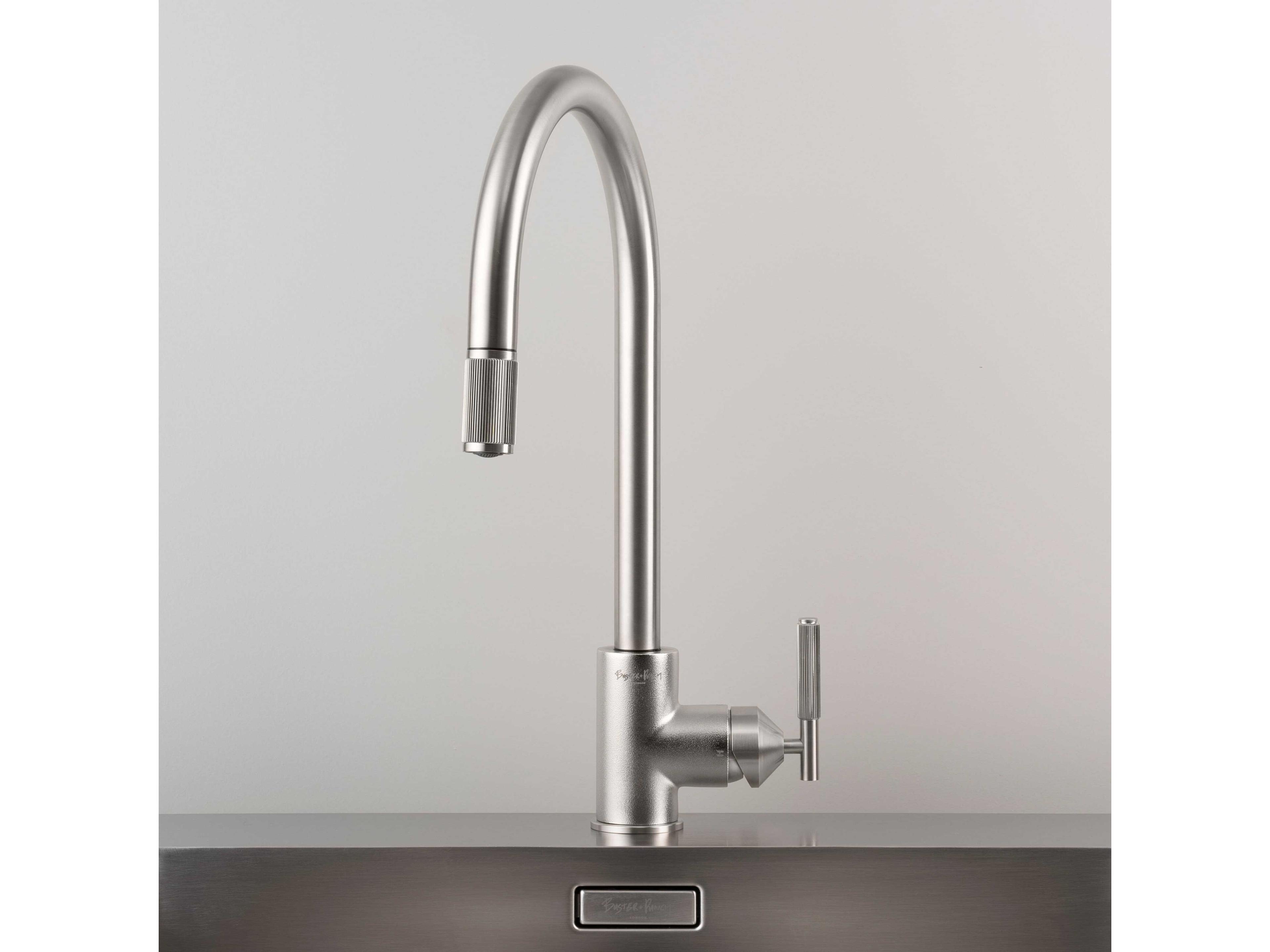 Buster + Punch Steel Pull-Out Mixer Kitchen Faucet