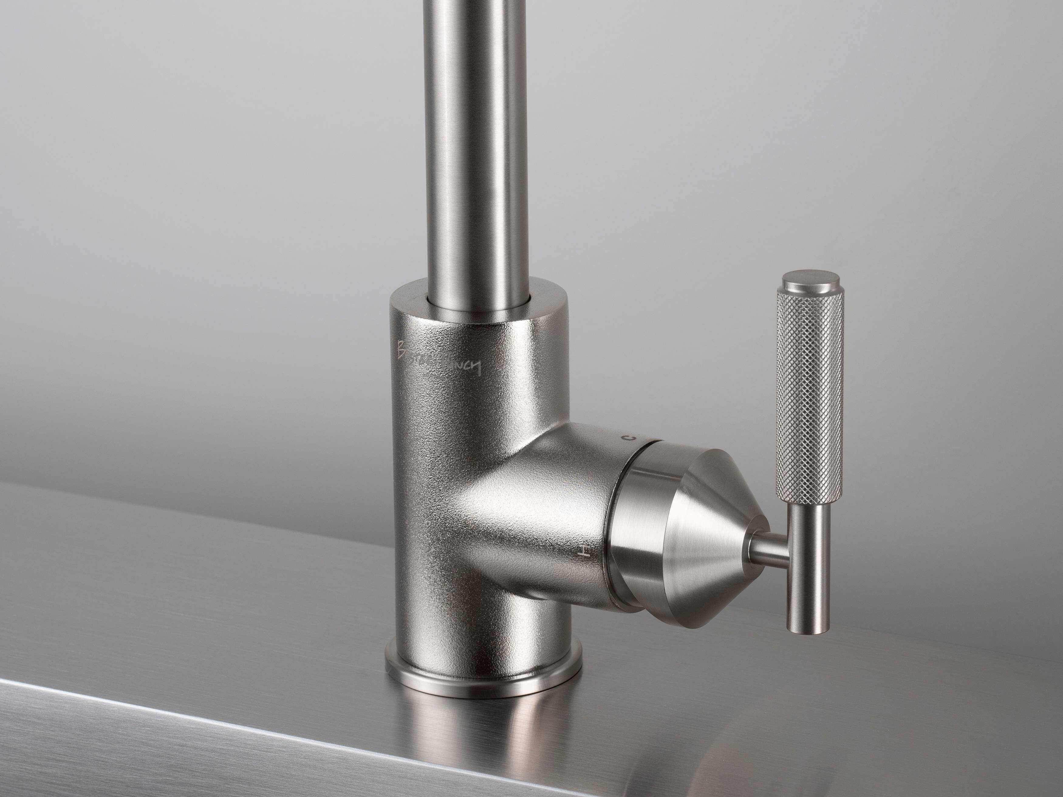 Buster + Punch Steel Pull-Out Mixer Kitchen Faucet