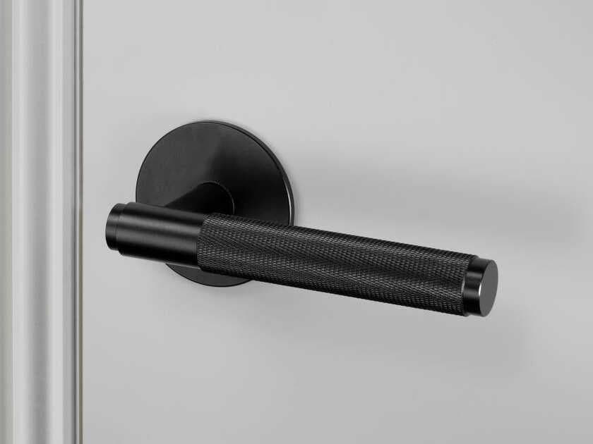Buster + Punch Black Cross Passage Door Handle Set