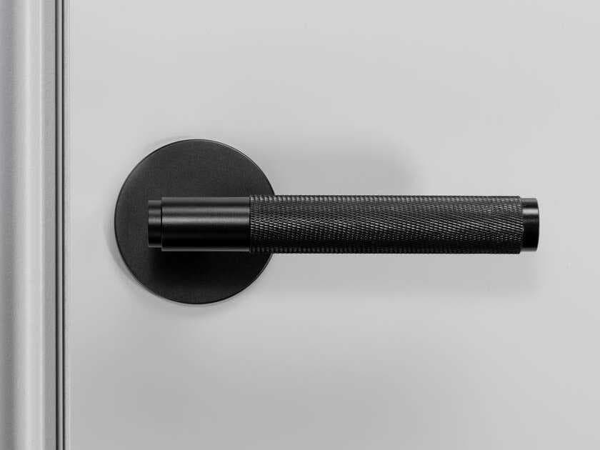 Buster + Punch Black Cross Passage Door Handle Set