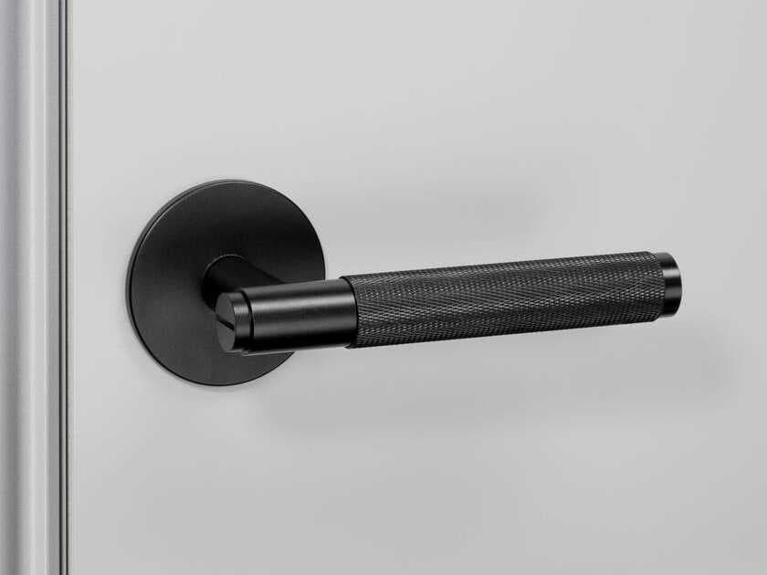 Buster + Punch Black Cross Passage Door Handle Set