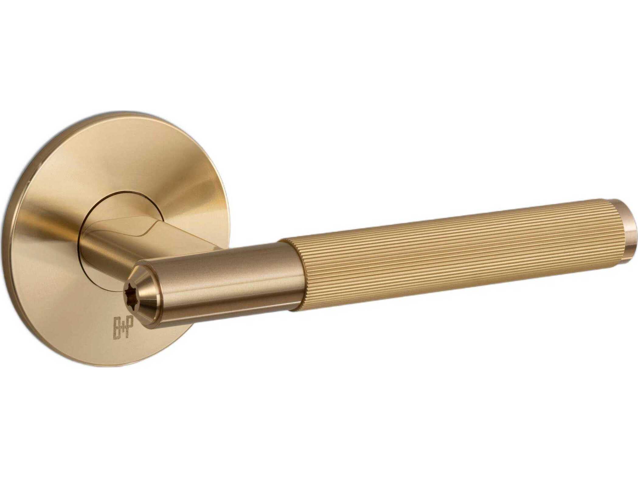 Buster + Punch Brass Linear Passage Door Handle Set