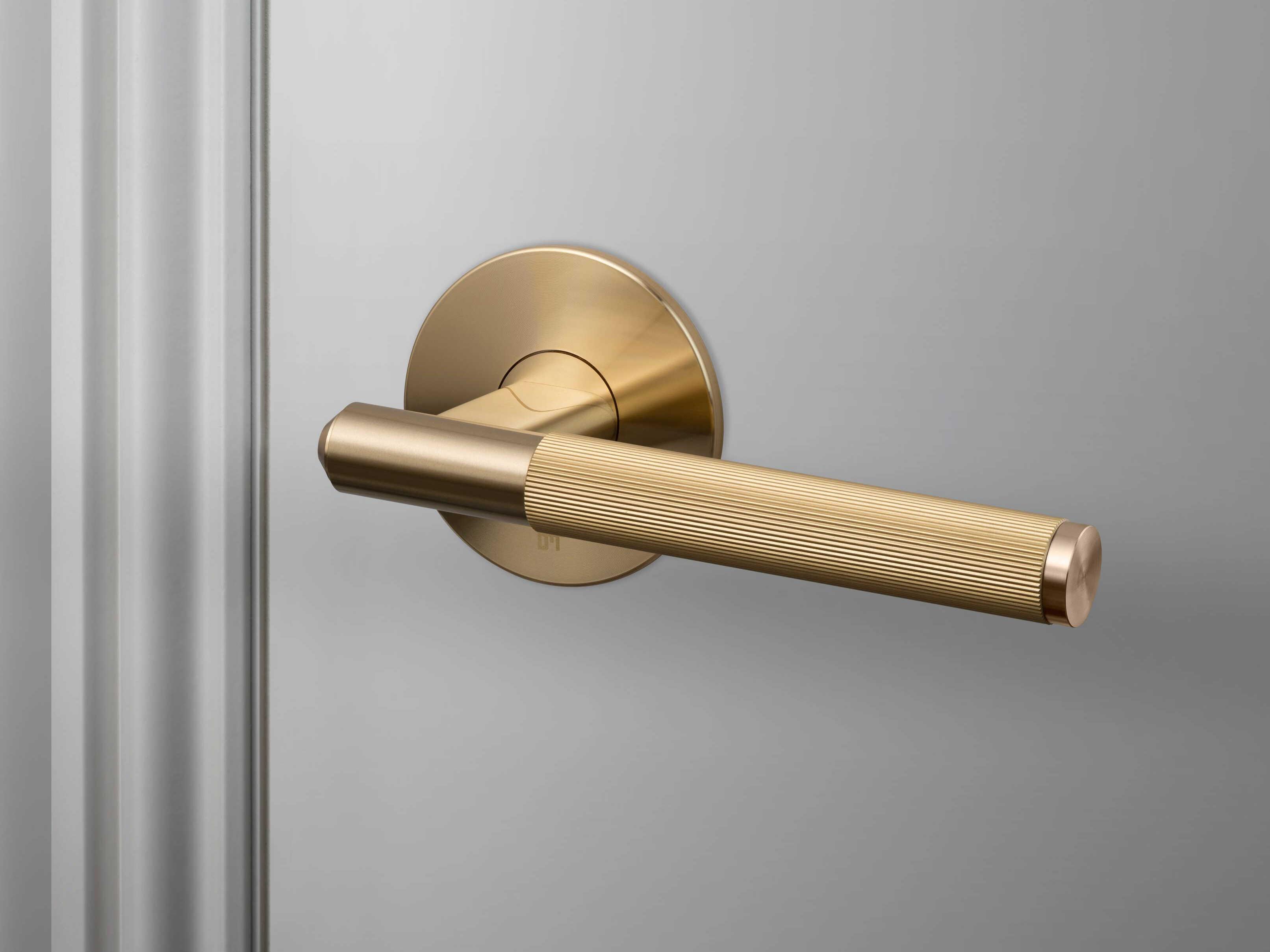 Buster + Punch Brass Linear Passage Door Handle Set