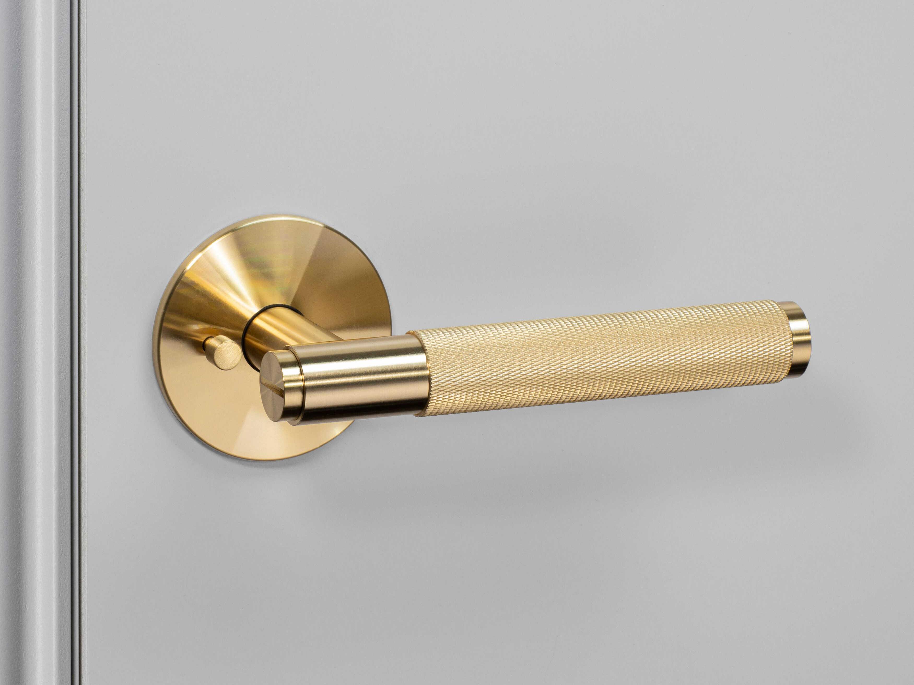 Buster + Punch Brass Cross Privacy Door Handle