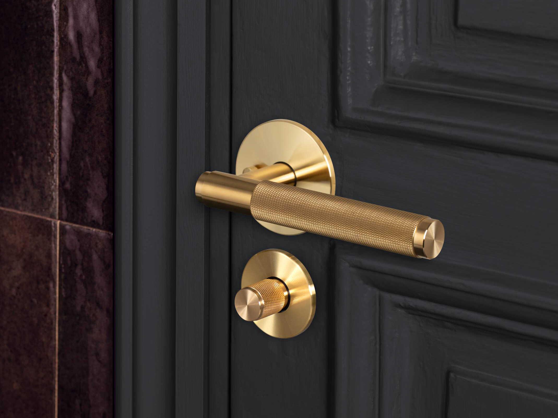 Buster + Punch Brass Cross Privacy Door Handle