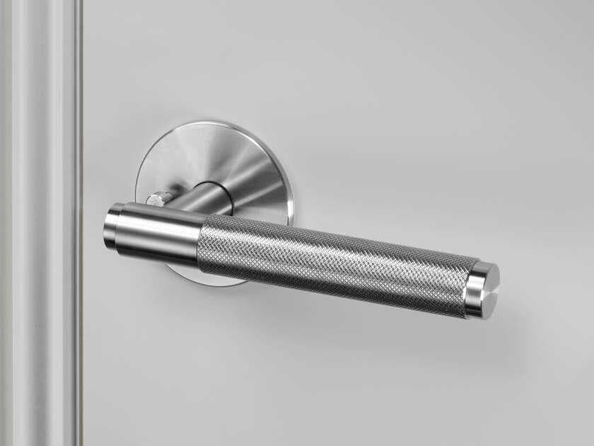 Buster + Punch Steel Cross Privacy Door Handle Set