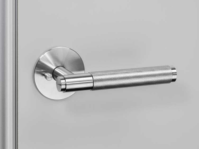 Buster + Punch Steel Cross Privacy Door Handle Set