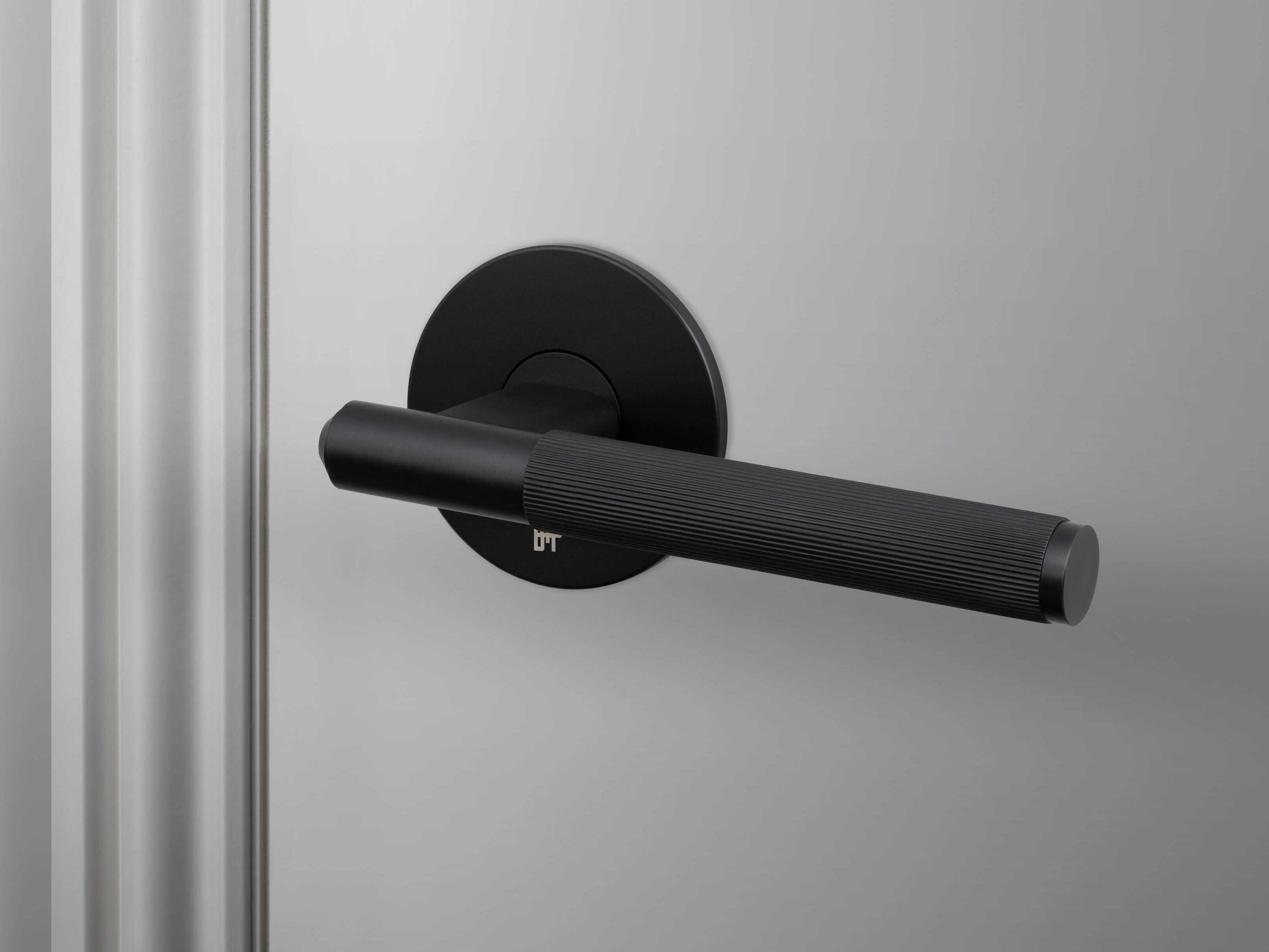 Buster + Punch Welders Black Linear Passage Door Handle Set